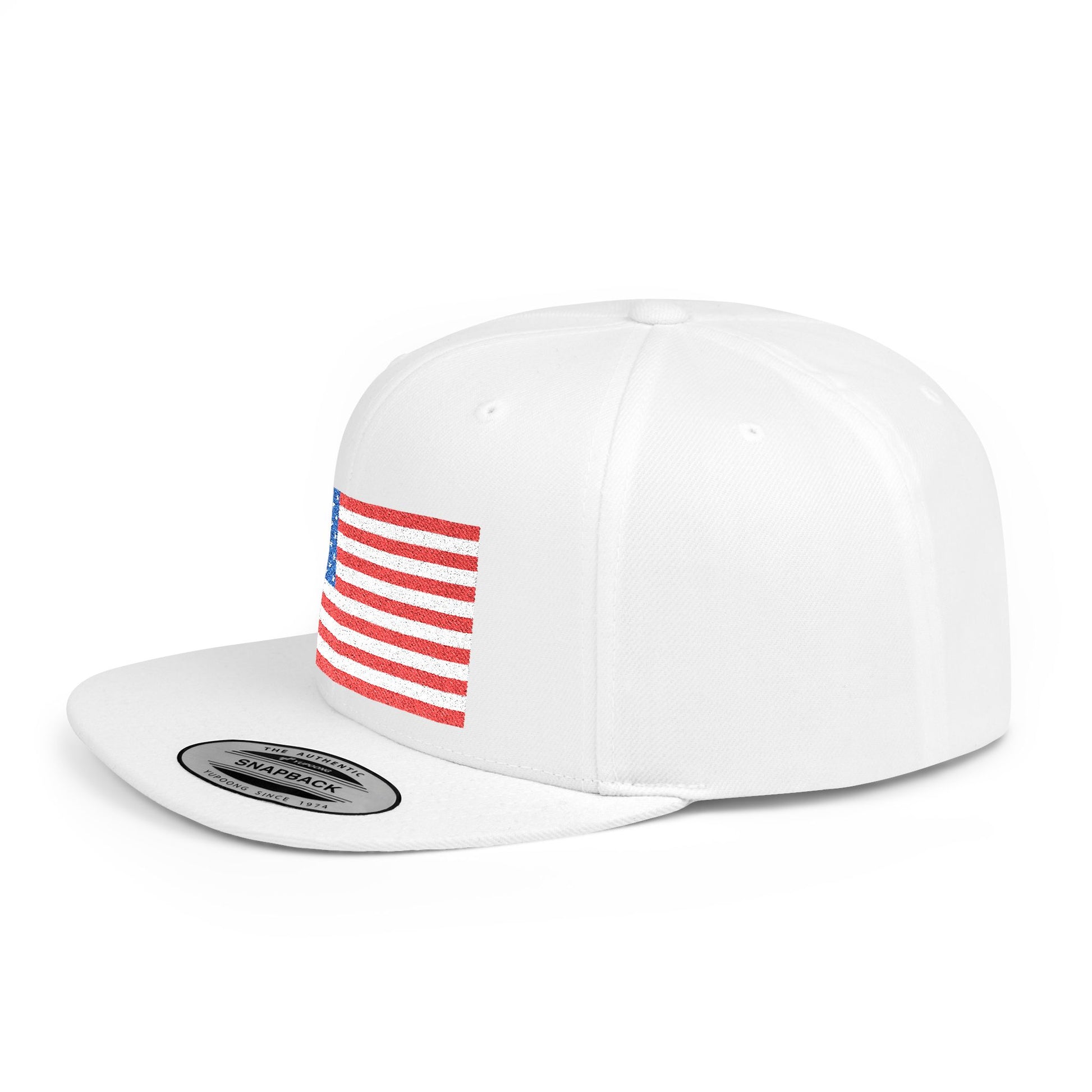 Patriotic Flat Bill Snapback Hat | Stylish, Gifts for Veterans - Imagination Print