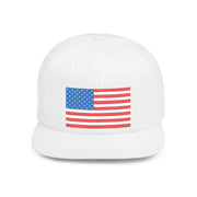Patriotic Flat Bill Snapback Hat | Stylish, Gifts for Veterans - Imagination Print