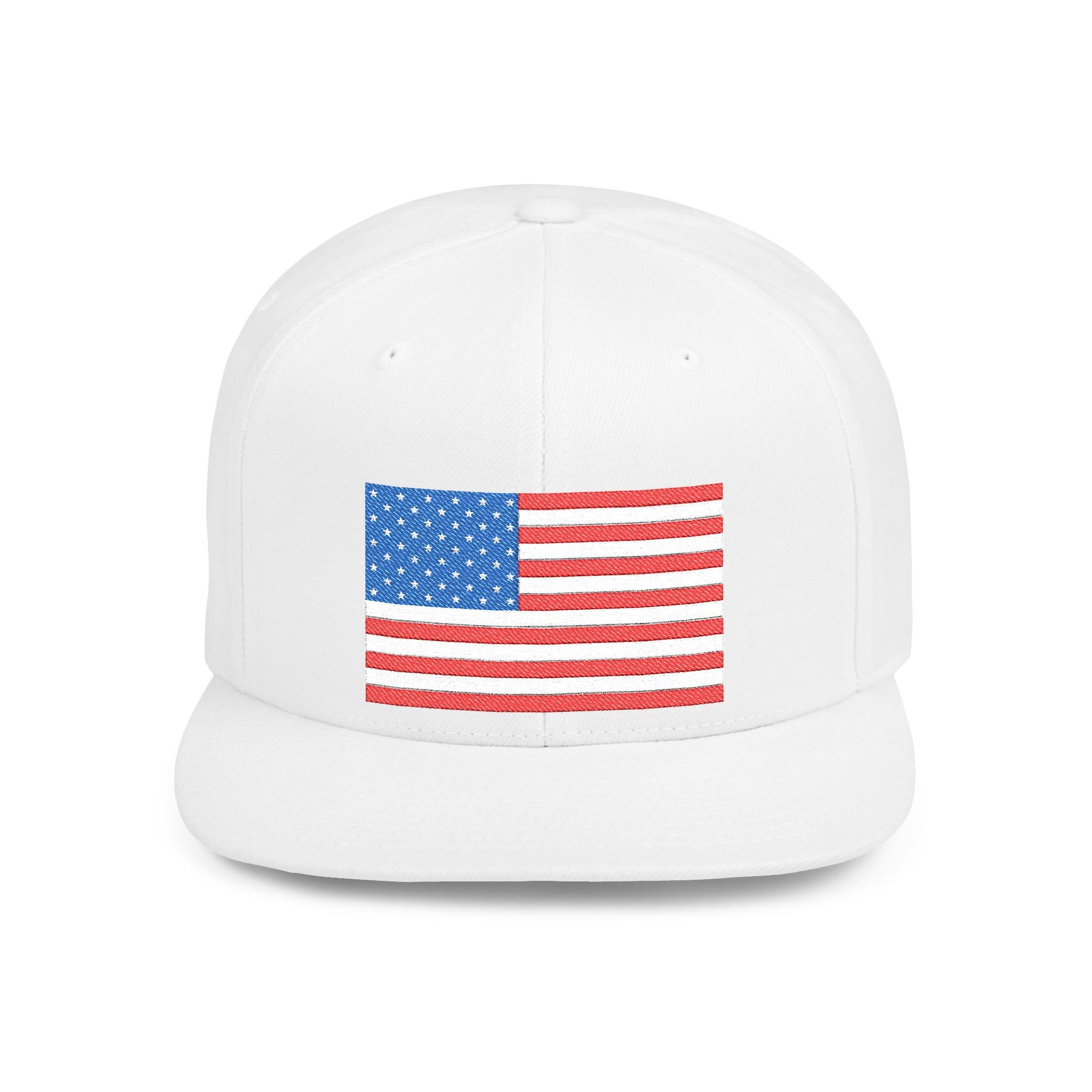 Patriotic Flat Bill Snapback Hat | Stylish, Gifts for Veterans - Imagination Print