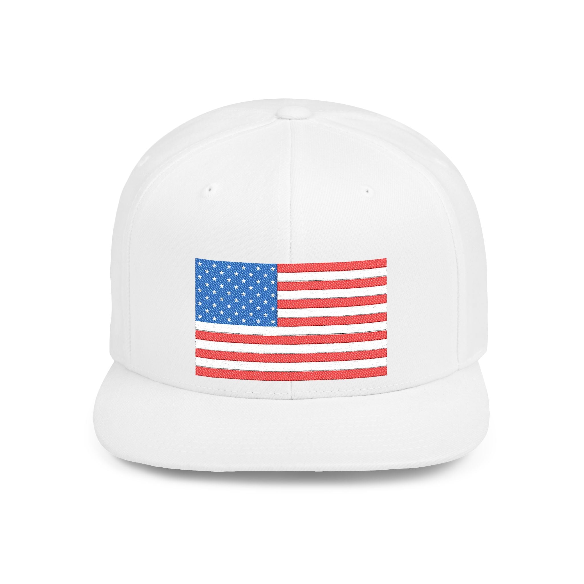 Patriotic Flat Bill Snapback Hat | Stylish, Gifts for Veterans - Imagination Print