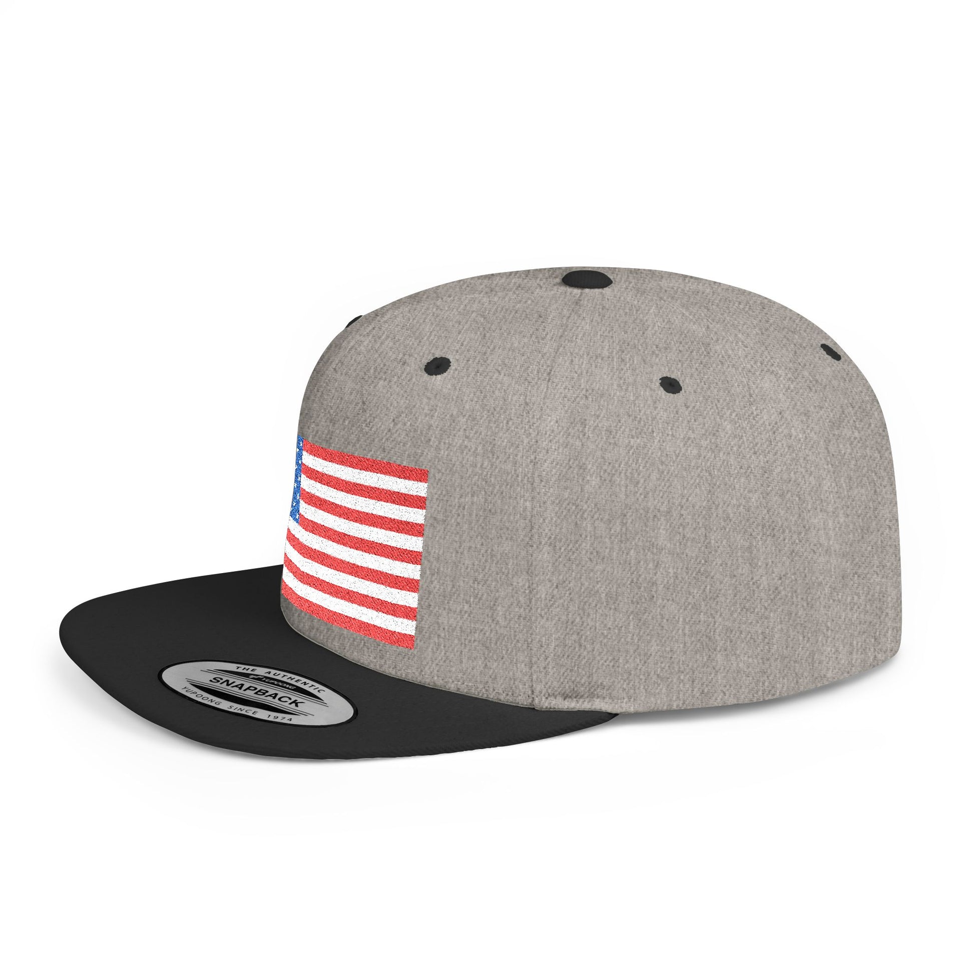 Patriotic Flat Bill Snapback Hat | Stylish, Gifts for Veterans - Imagination Print