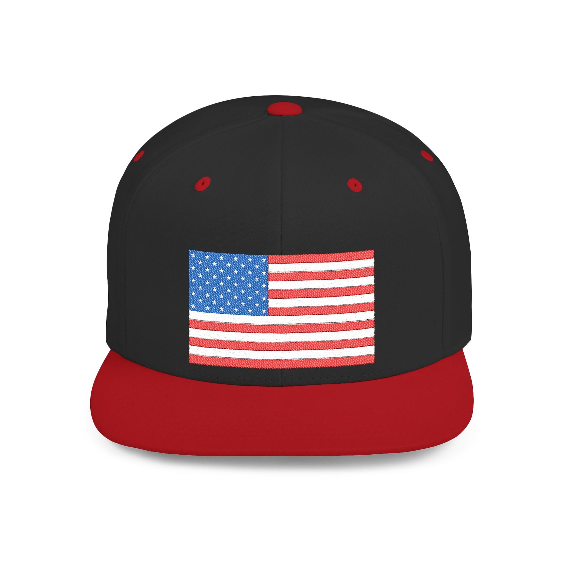 Patriotic Flat Bill Snapback Hat | Stylish, Gifts for Veterans - Imagination Print