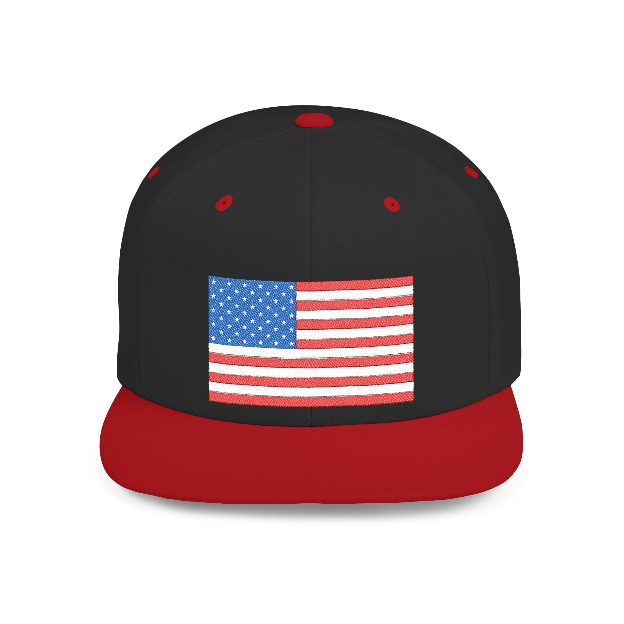 Patriotic Flat Bill Snapback Hat | Stylish, Gifts for Veterans - Imagination Print
