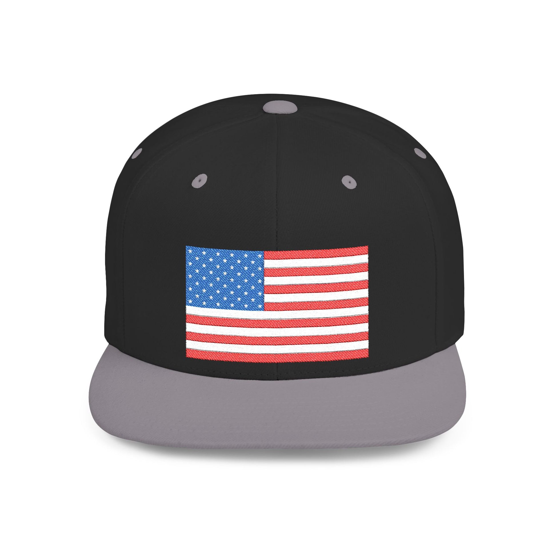 Patriotic Flat Bill Snapback Hat | Stylish, Gifts for Veterans - Imagination Print