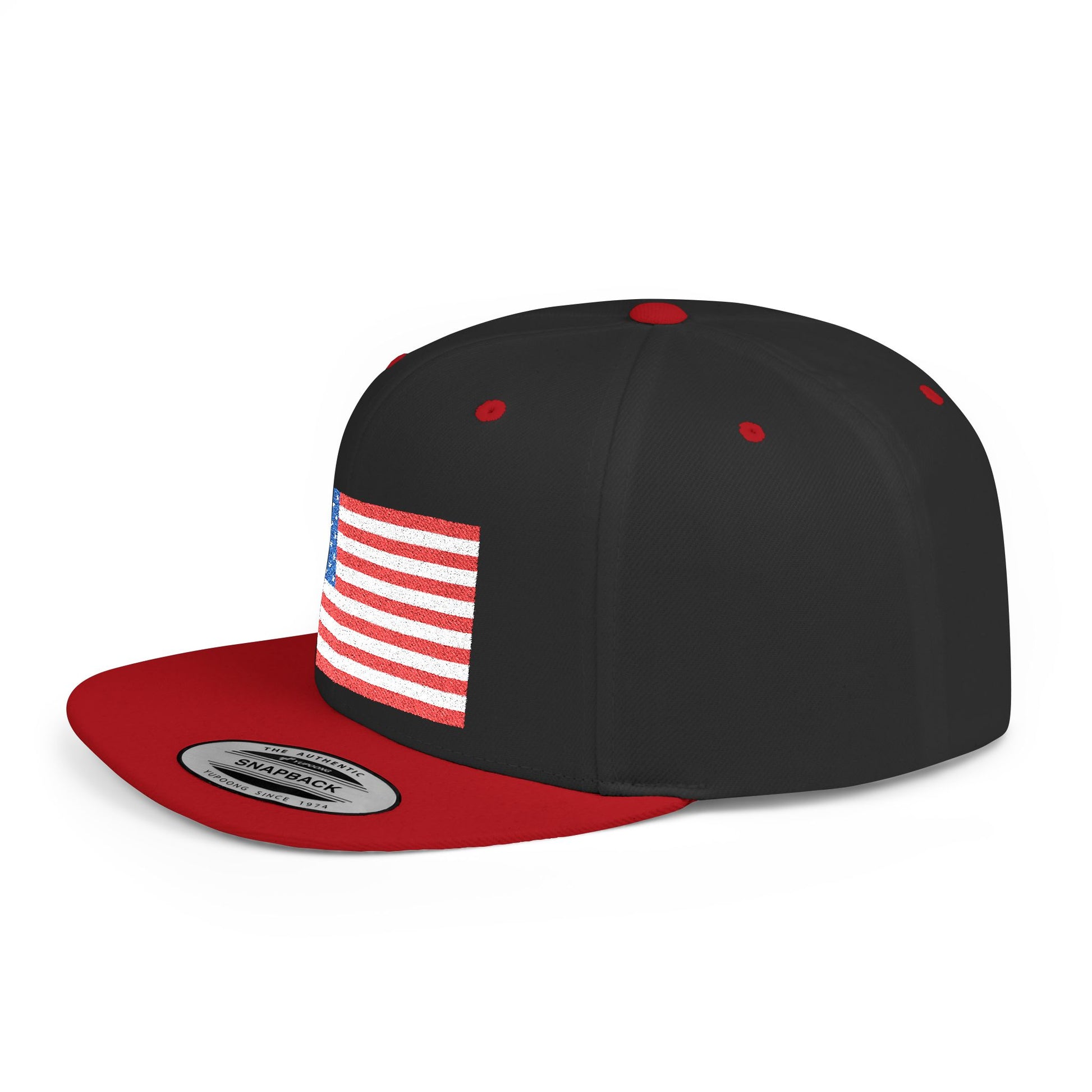 Patriotic Flat Bill Snapback Hat | Stylish, Gifts for Veterans - Imagination Print