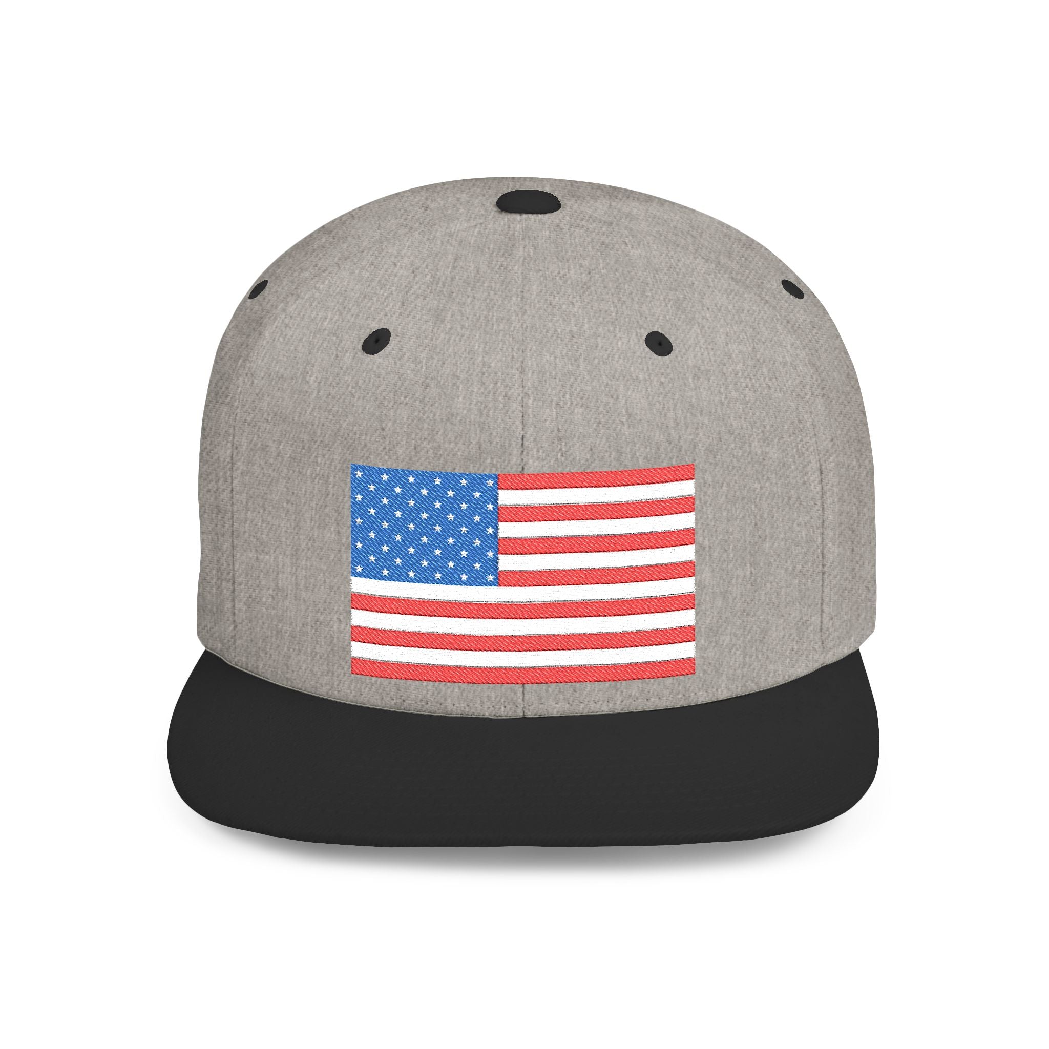 Patriotic Flat Bill Snapback Hat | Stylish, Gifts for Veterans - Imagination Print