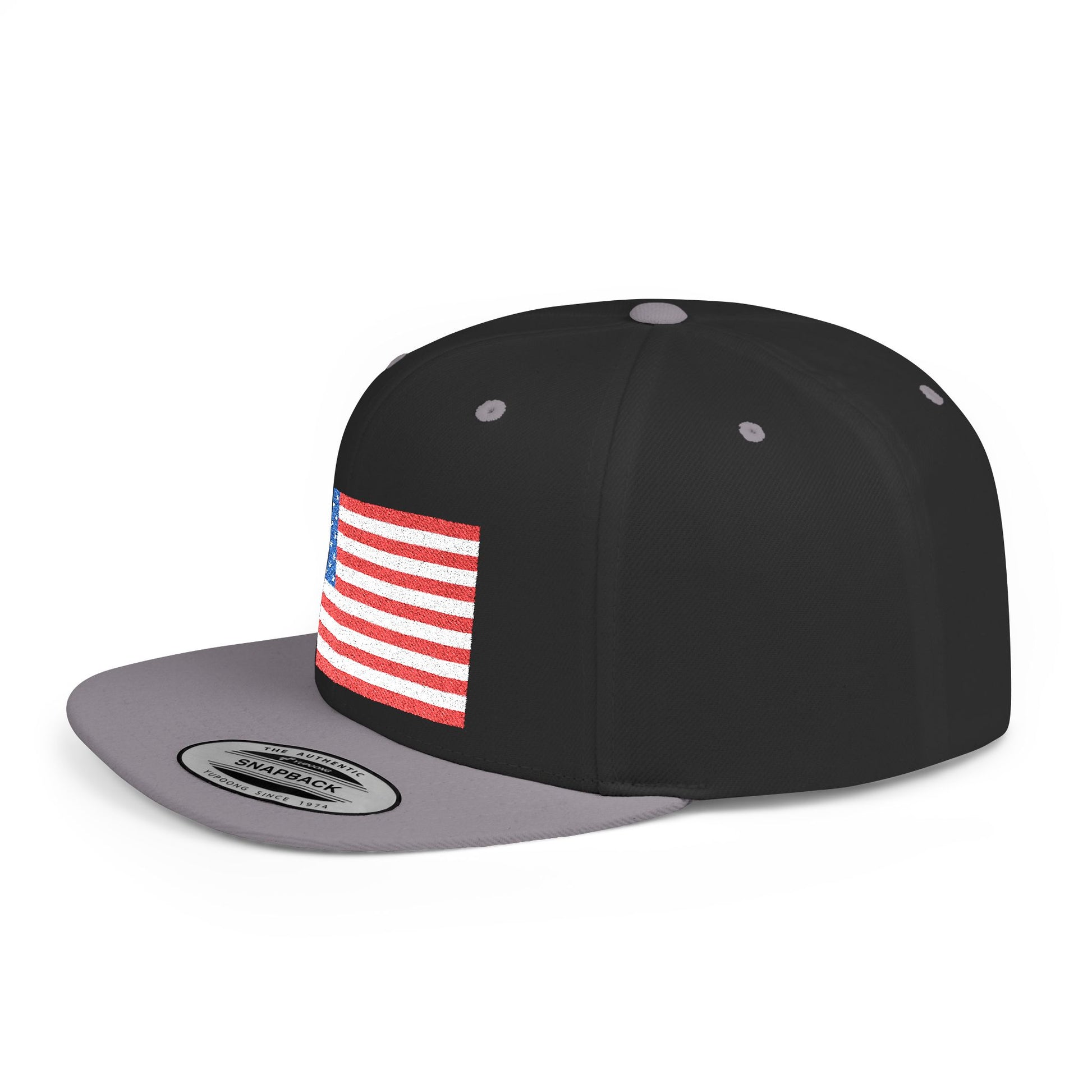 Patriotic Flat Bill Snapback Hat | Stylish, Gifts for Veterans - Imagination Print