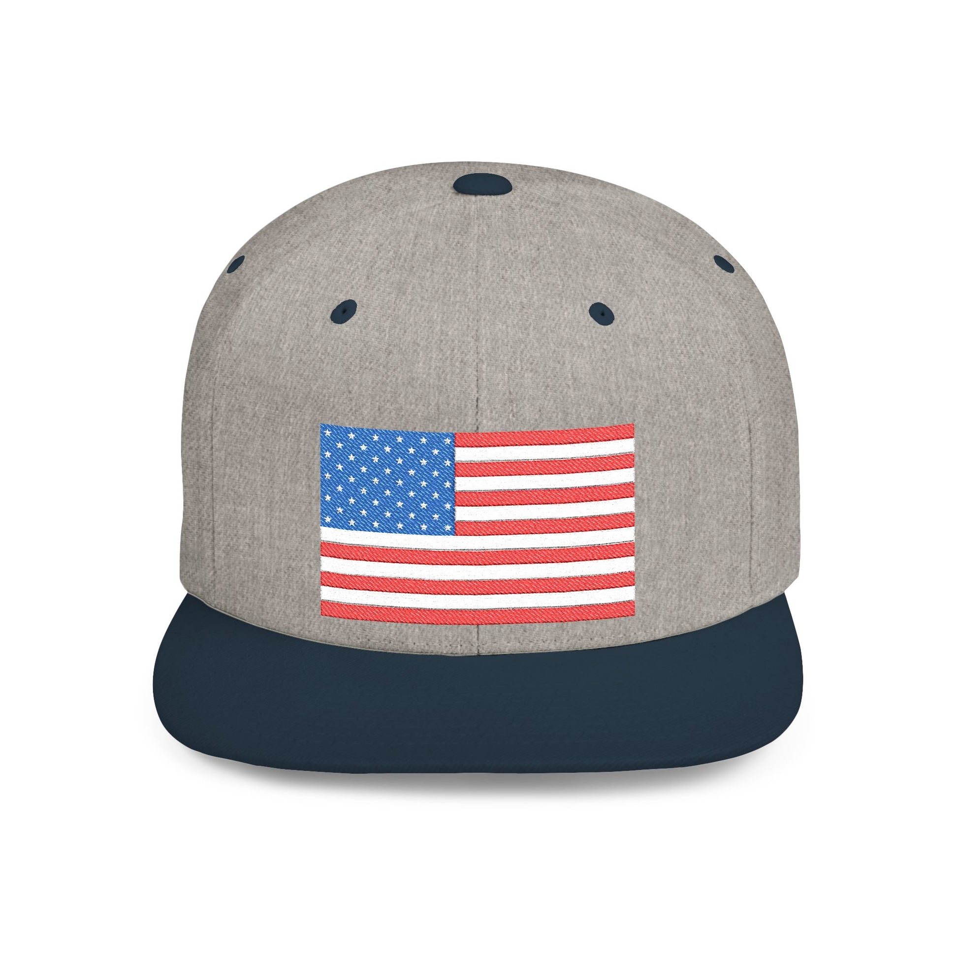 Patriotic Flat Bill Snapback Hat | Stylish, Gifts for Veterans - Imagination Print