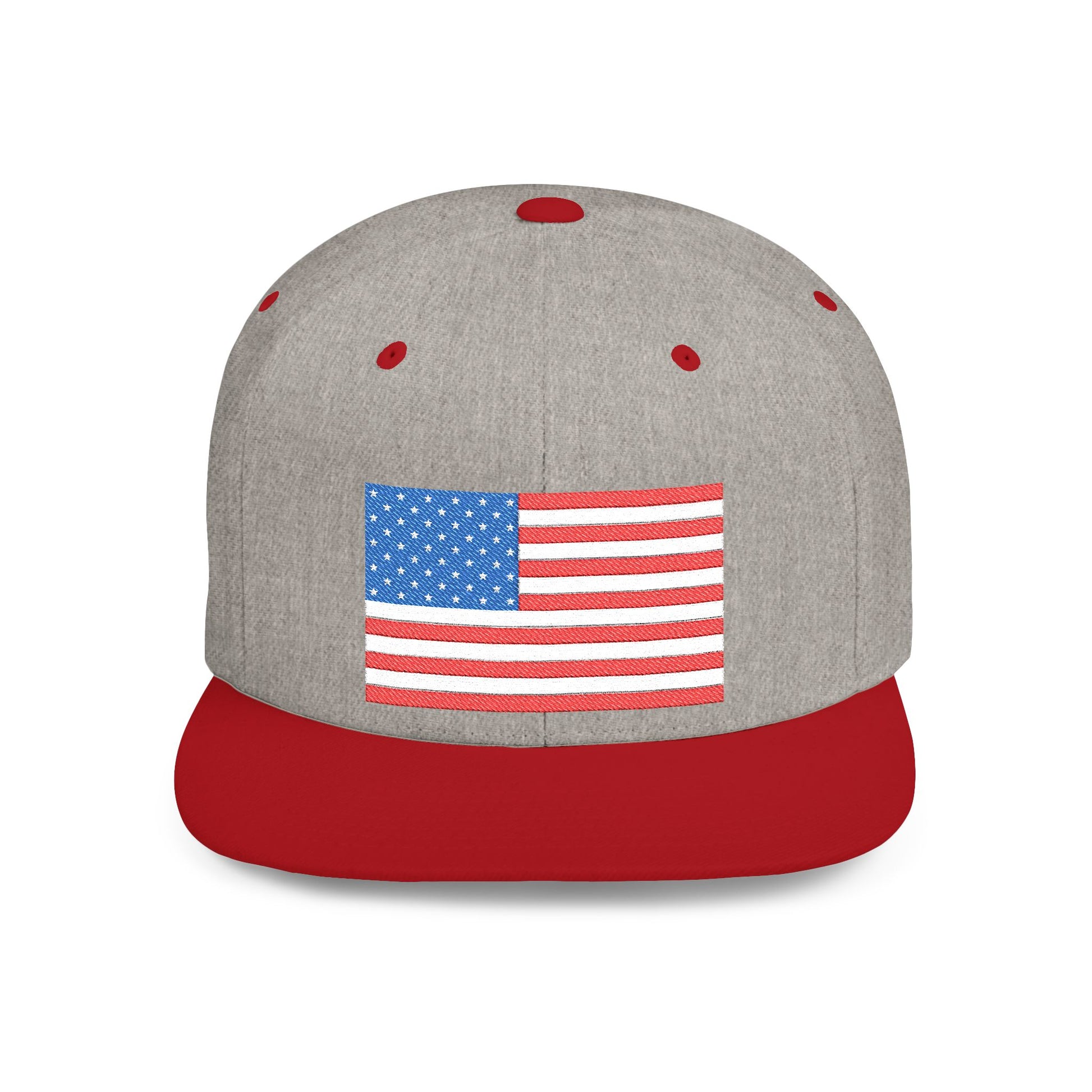 Patriotic Flat Bill Snapback Hat | Stylish, Gifts for Veterans - Imagination Print