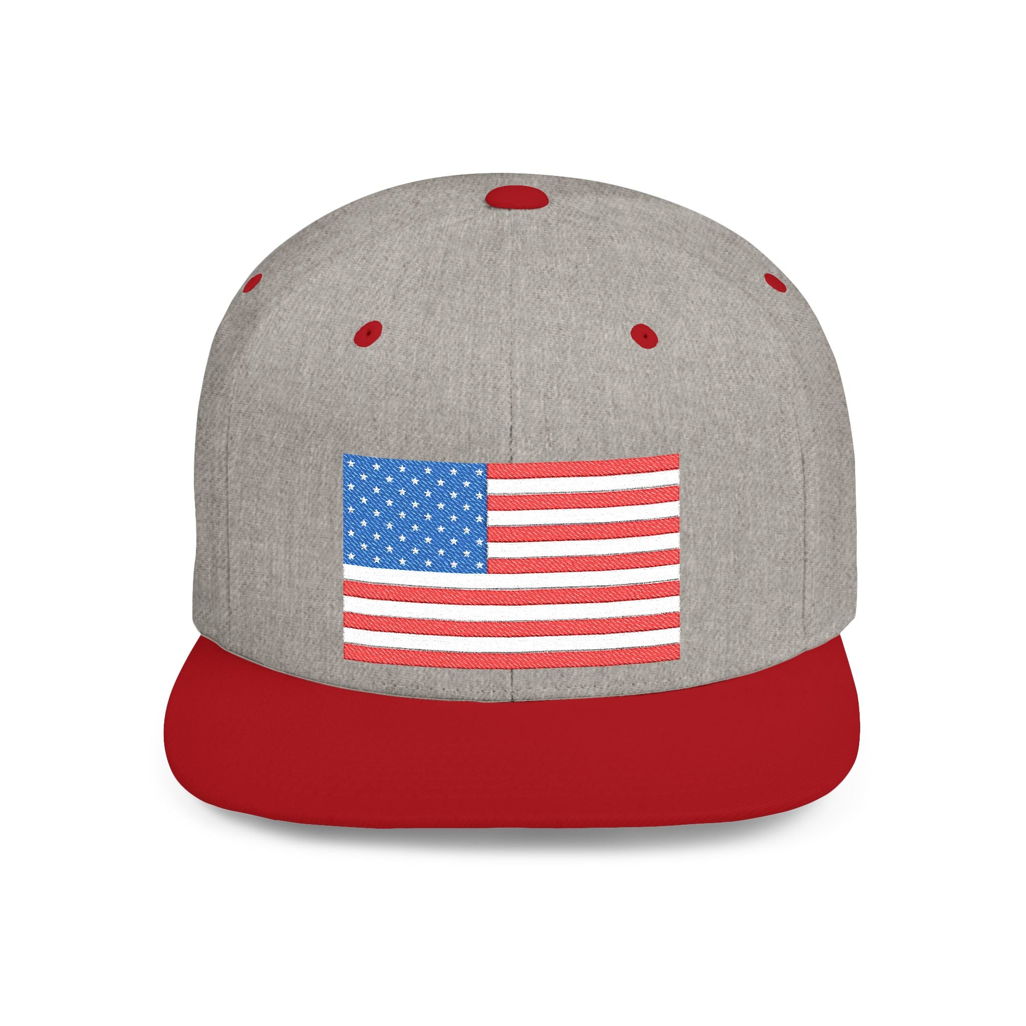 Patriotic Flat Bill Snapback Hat | Stylish, Gifts for Veterans - Imagination Print