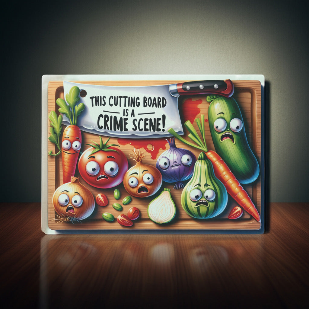 Funny Crime Scene Cutting Board