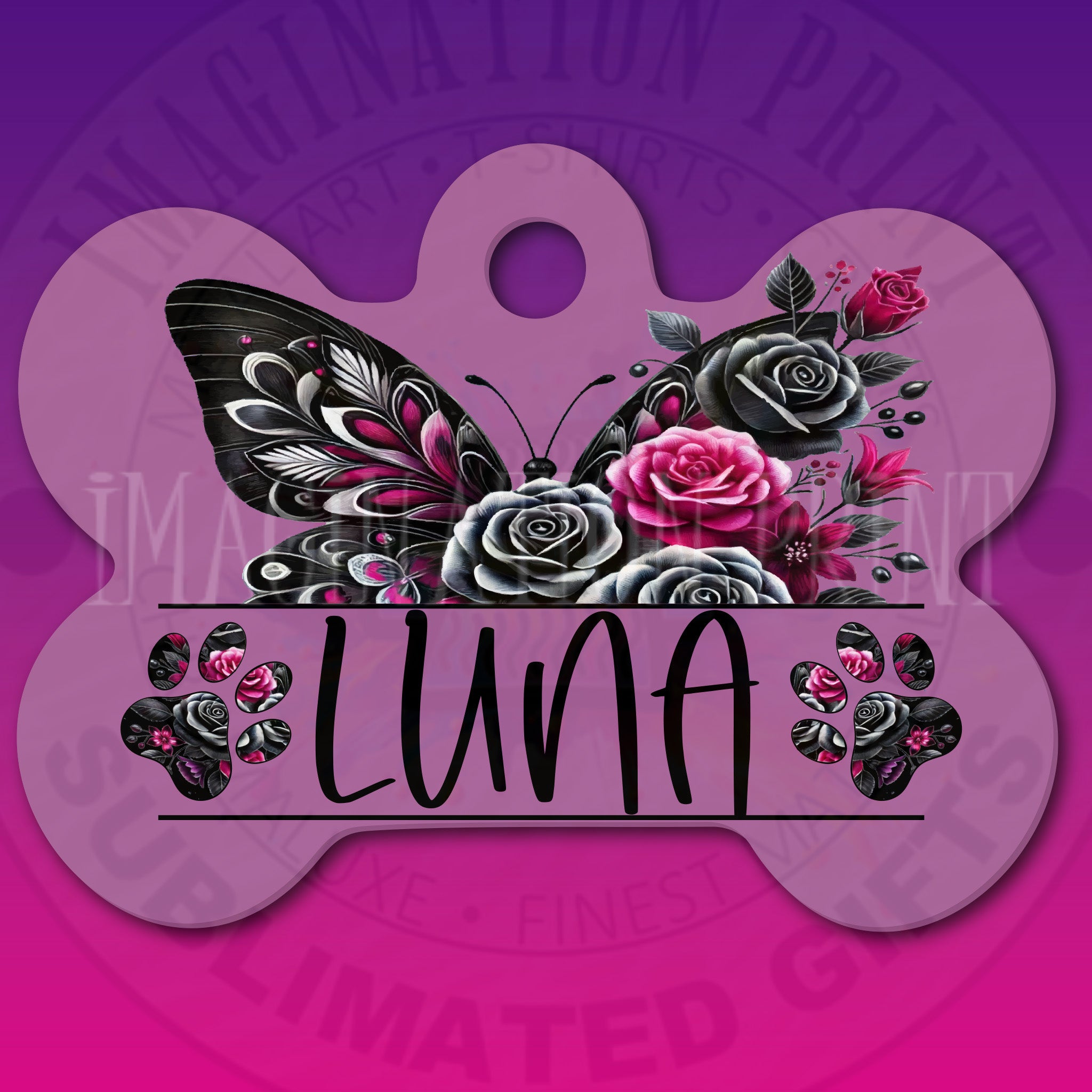 Personalized Bone Pet Tags