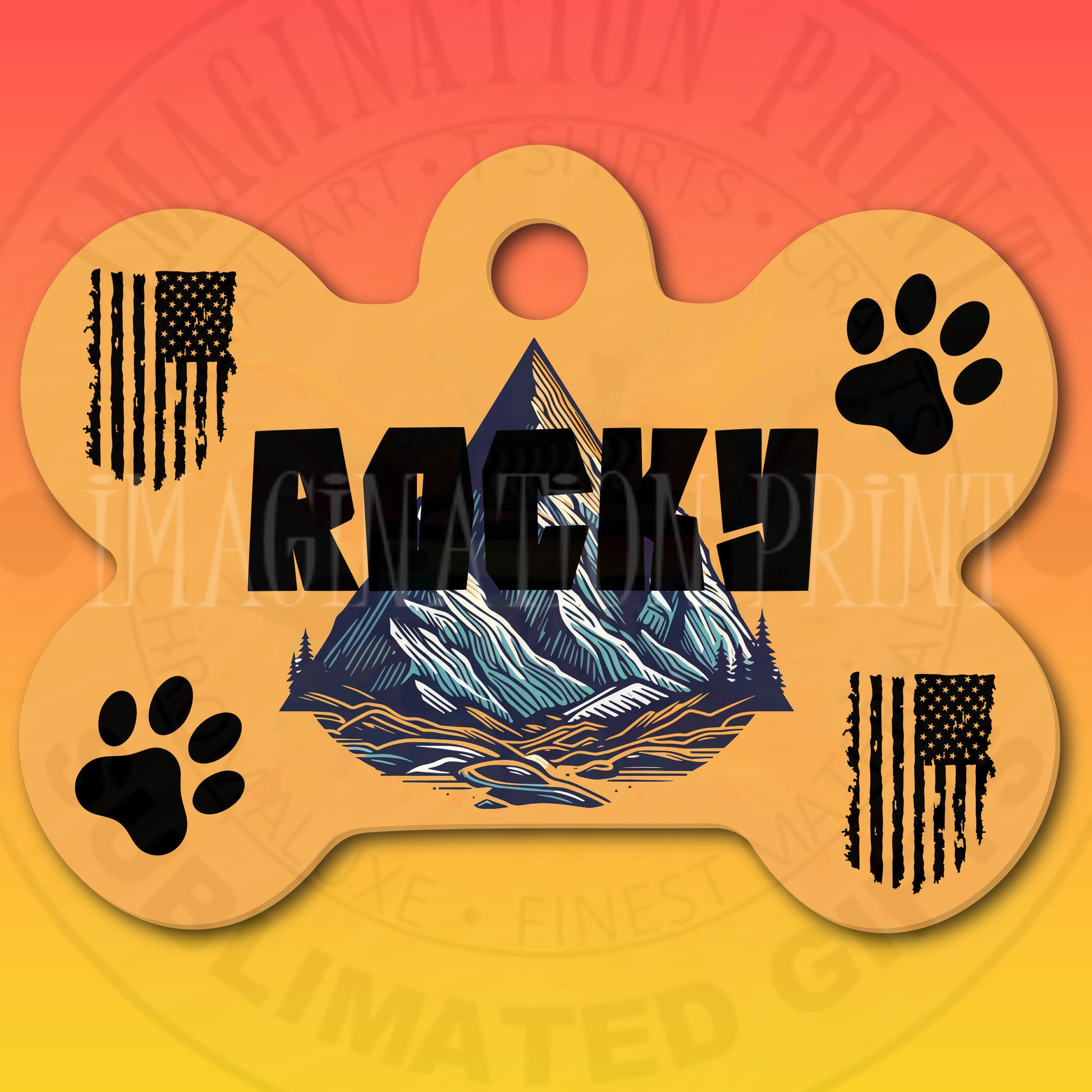 Personalized Bone Pet Tags