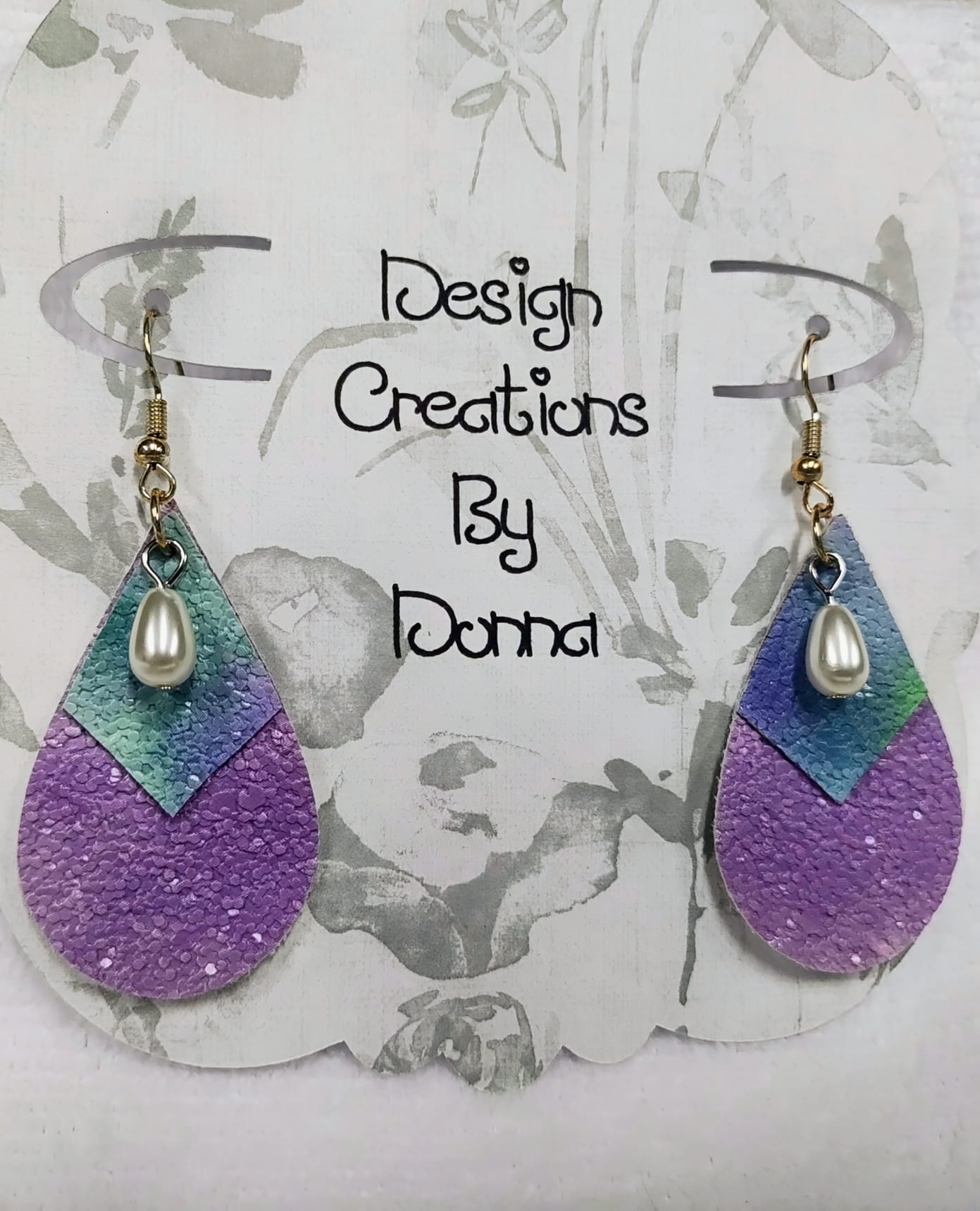 Mermaid Mist Drop Earrings - Imagination Print