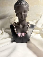 Blush Radiance Beaded Necklace - Imagination Print