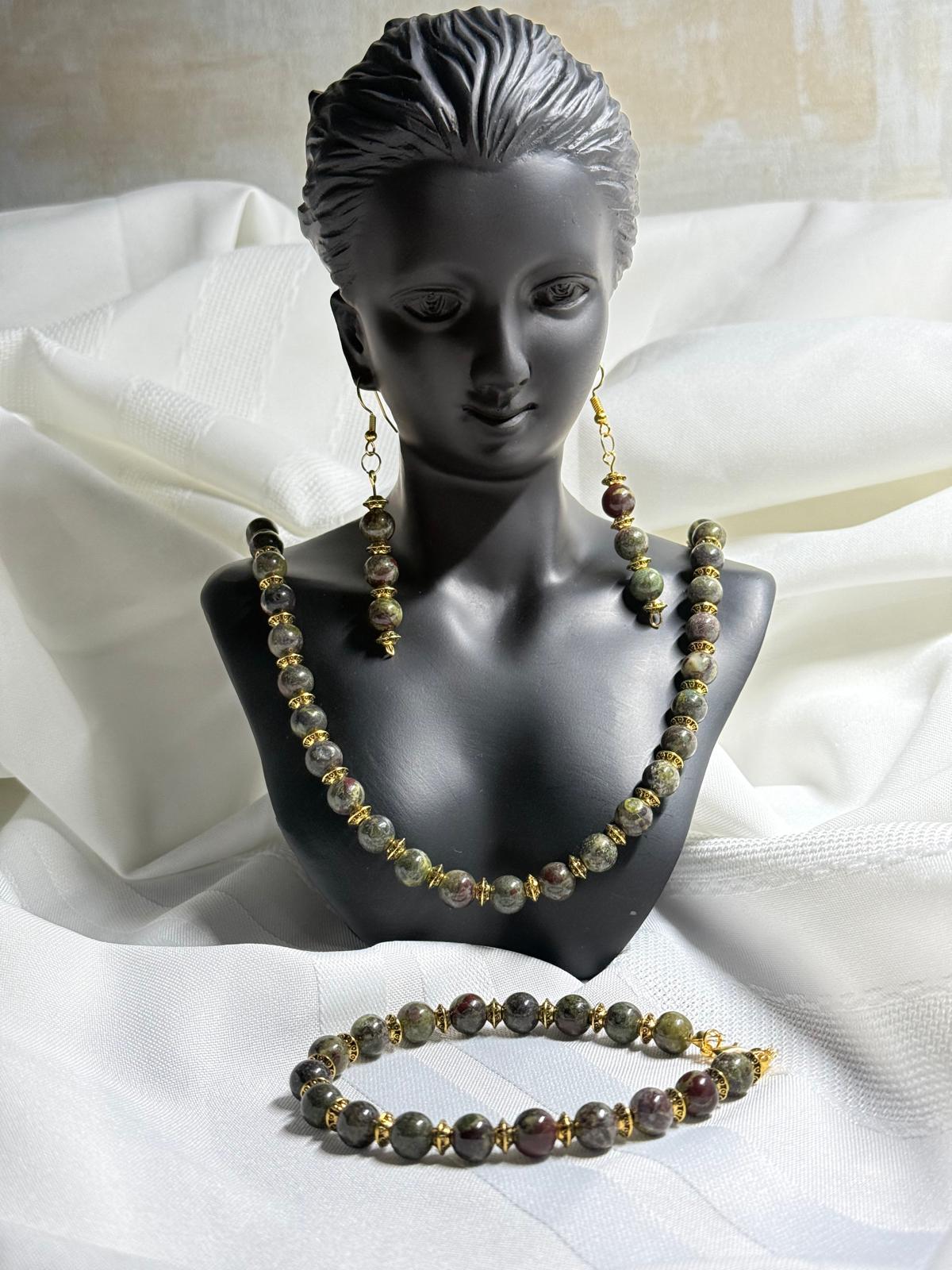 Earthstone Elegance Jewelry Set - Imagination Print