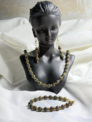 Earthstone Elegance Jewelry Set - Imagination Print