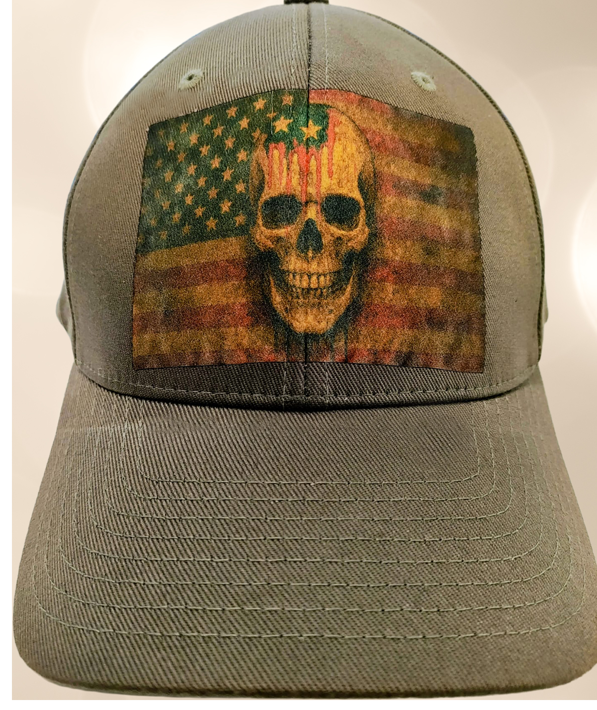 Patriotic Skull Hat - Imagination Print