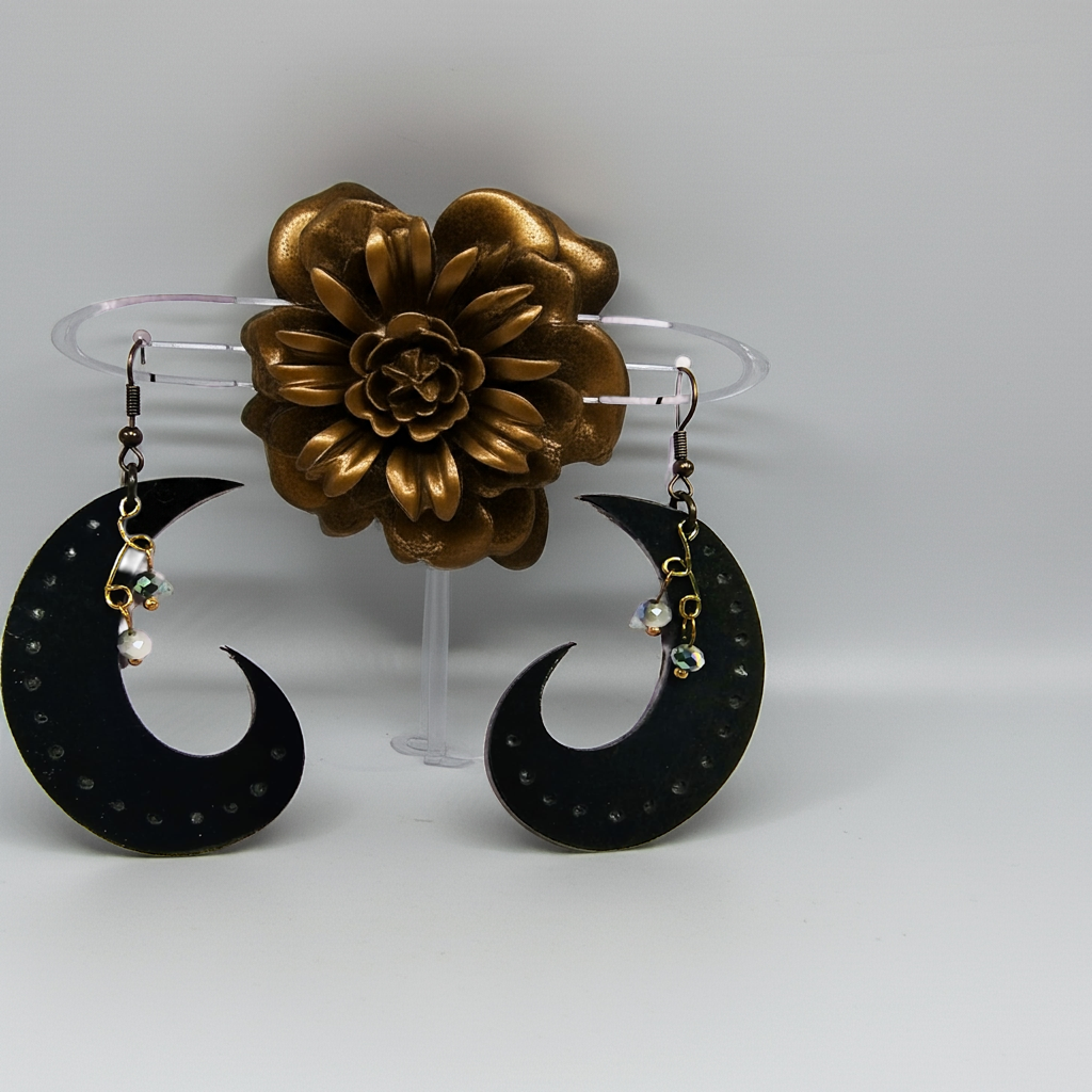 Dark Side of the Moon Earrings - Imagination Print