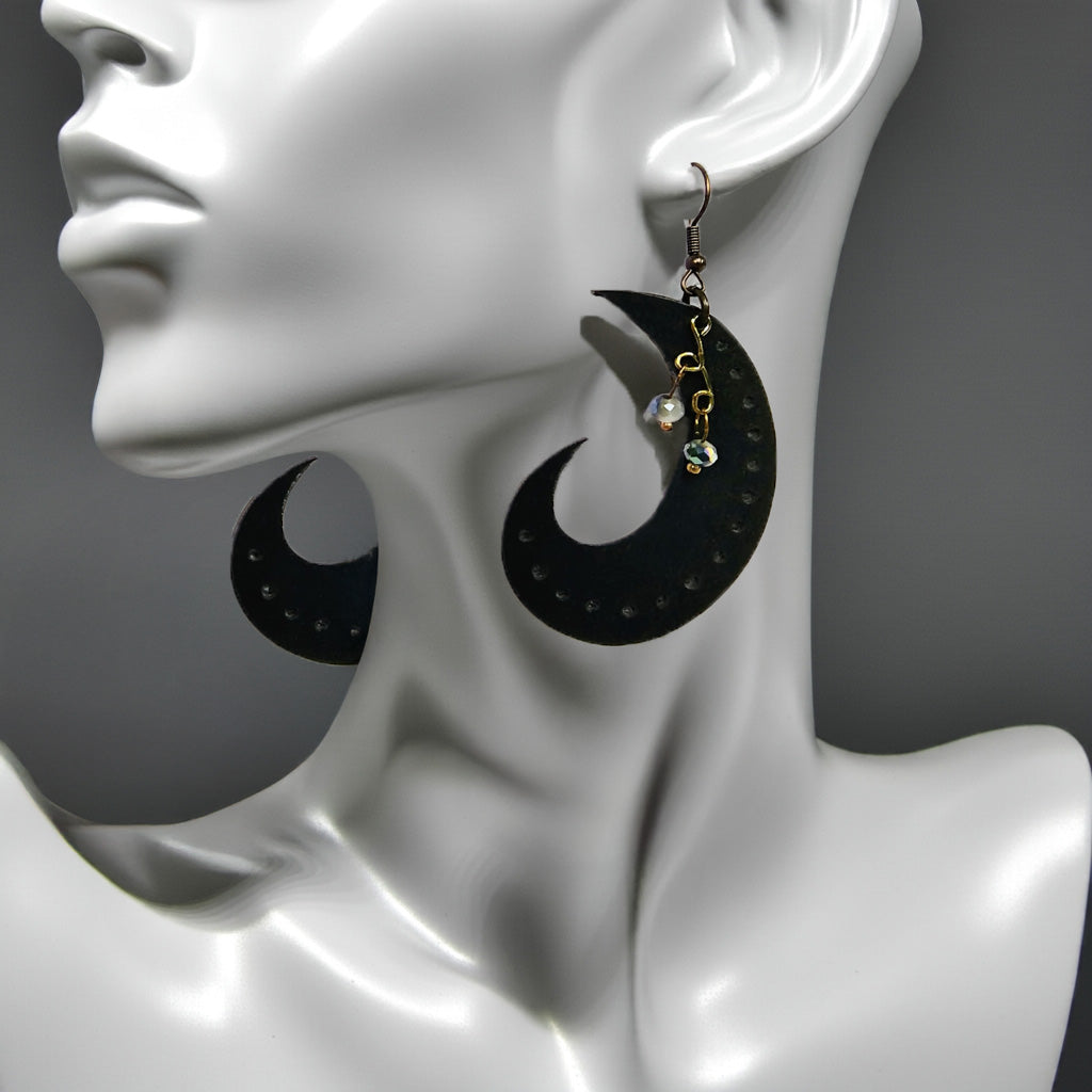 Dark Side of the Moon Earrings - Imagination Print