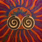 Earthen Spiral Drop Earrings - Imagination Print