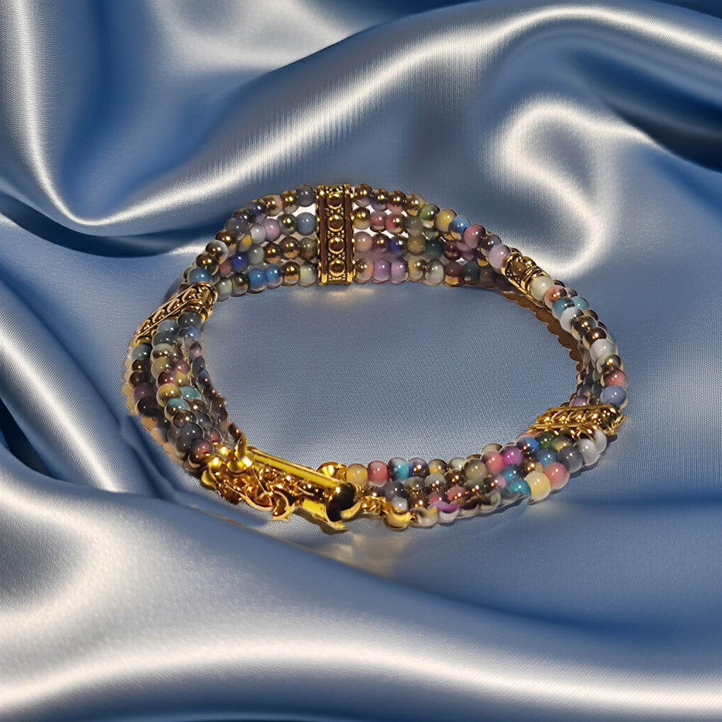 Mystic Aurora Multi-Strand Beaded Bracelet - Imagination Print