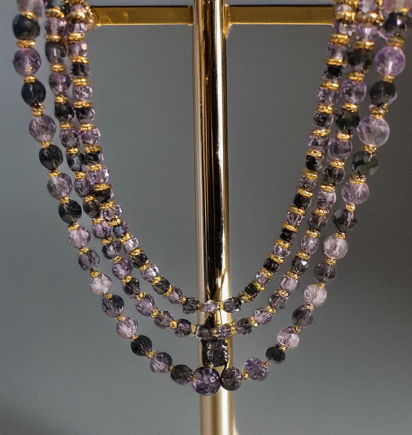 Twilight Harmony 3-Strand Beaded Necklace - Imagination Print