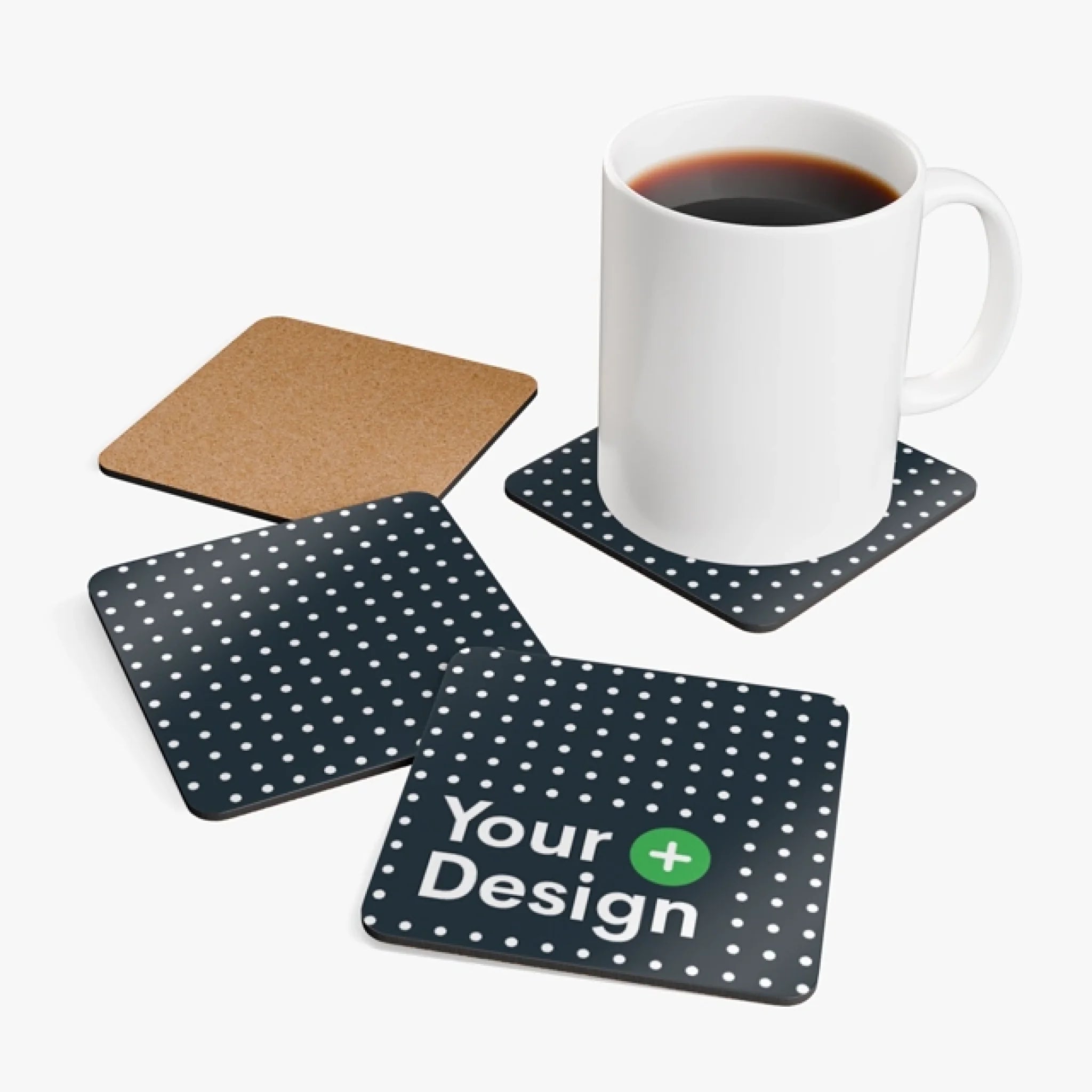 Corkwood Coaster Set 2 - Imagination Print