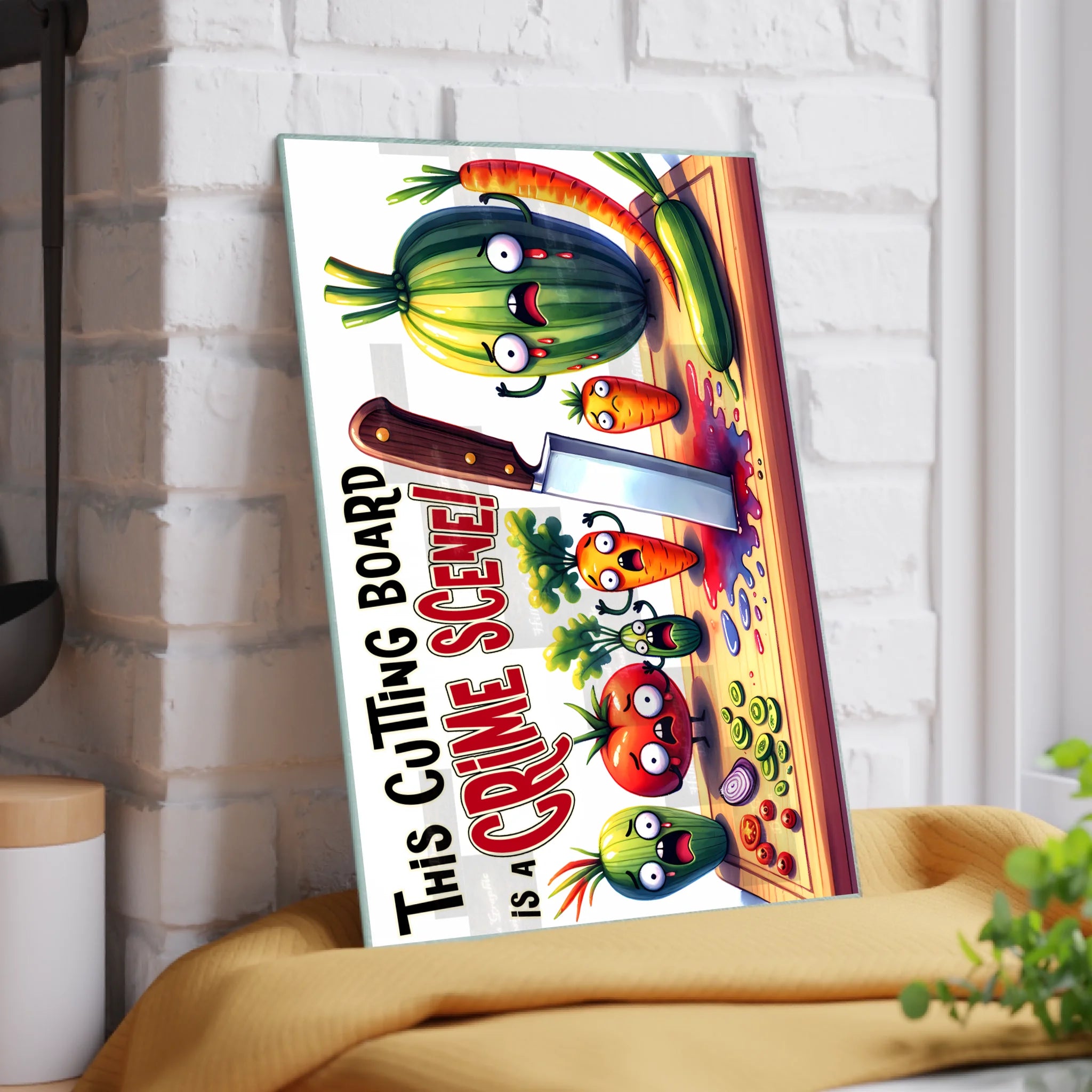 Crime Scene Cutting Board - Imagination Print