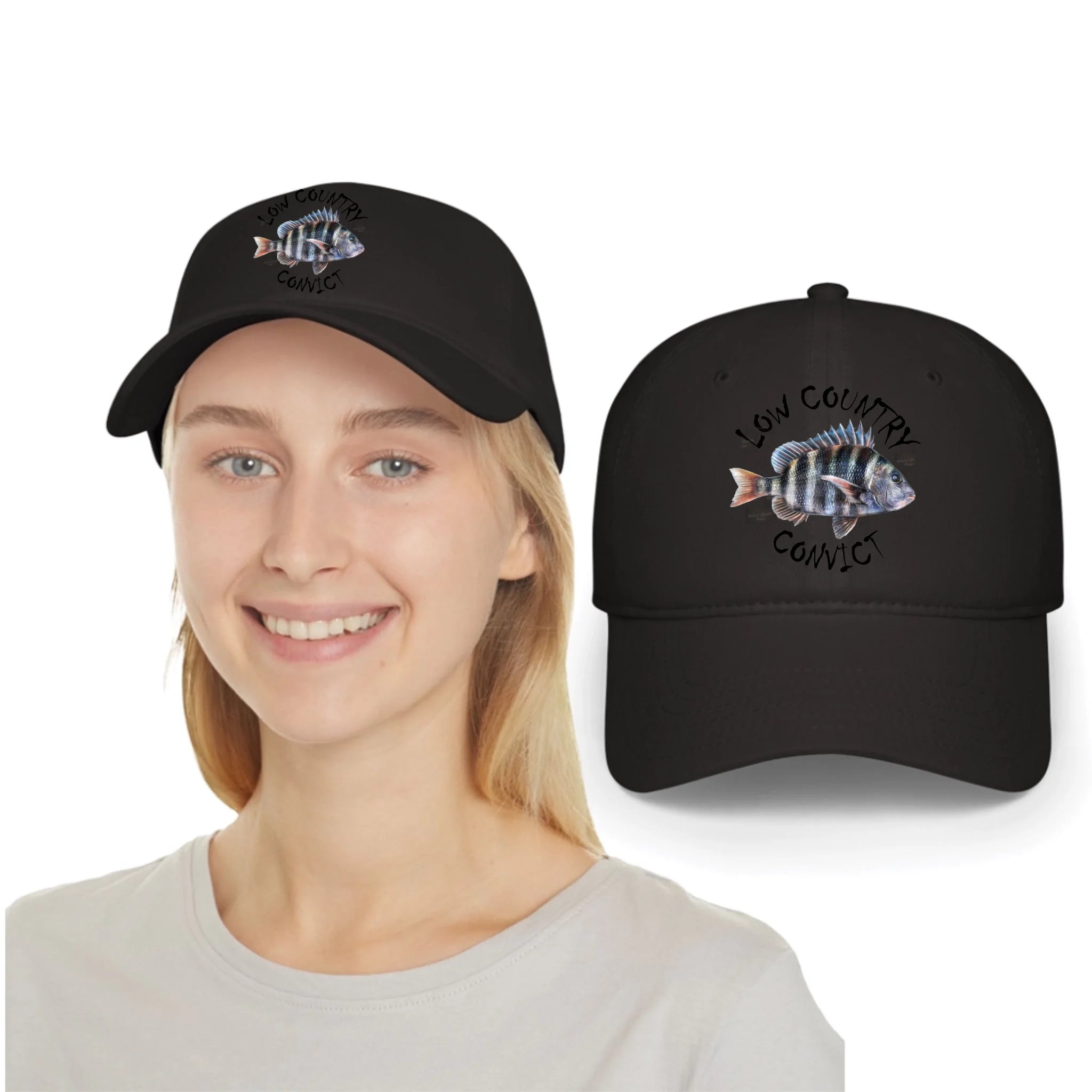 Low Profile Baseball Cap Black