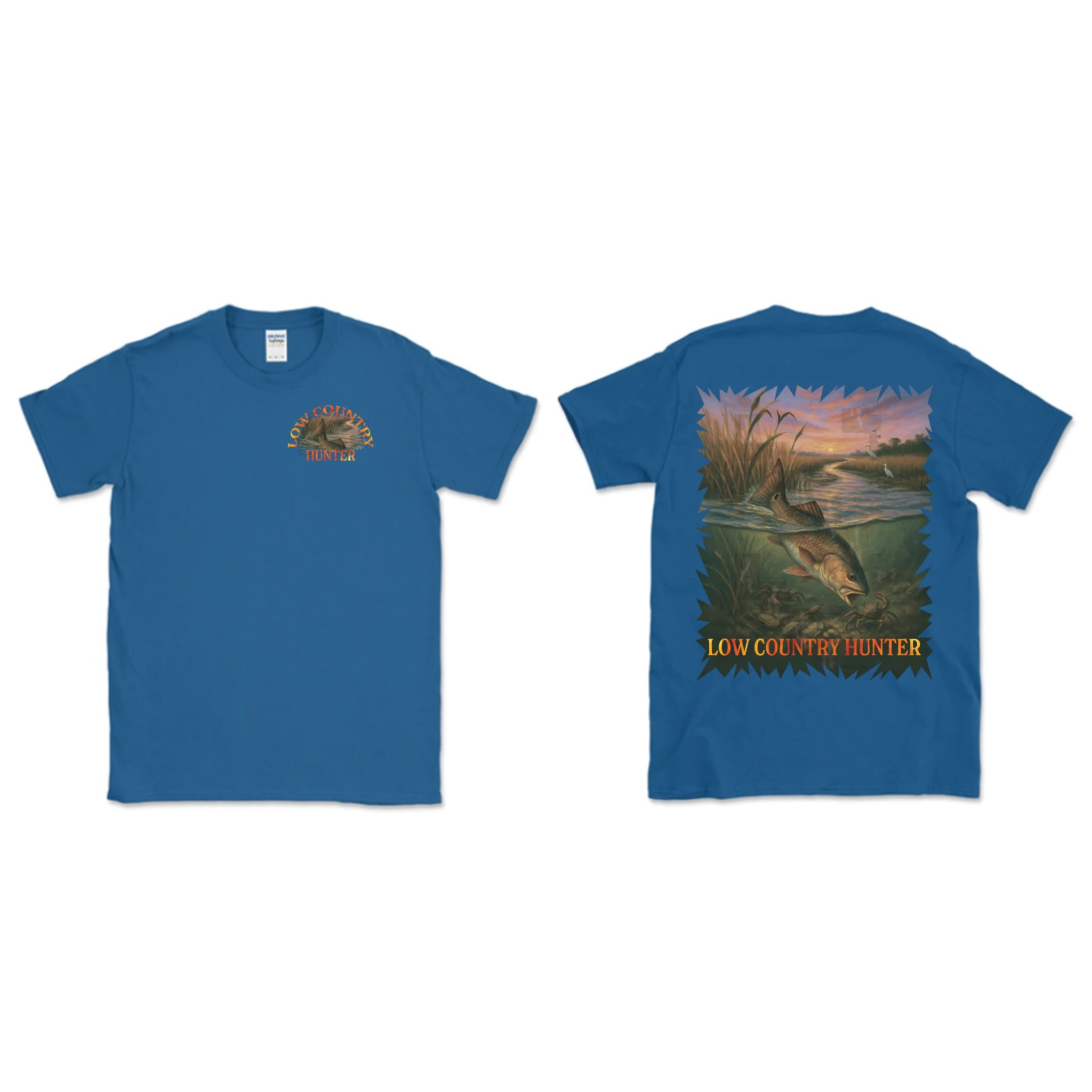 Gildan 64000 Adult Softstyle T-Shirt Blackf+b Royal