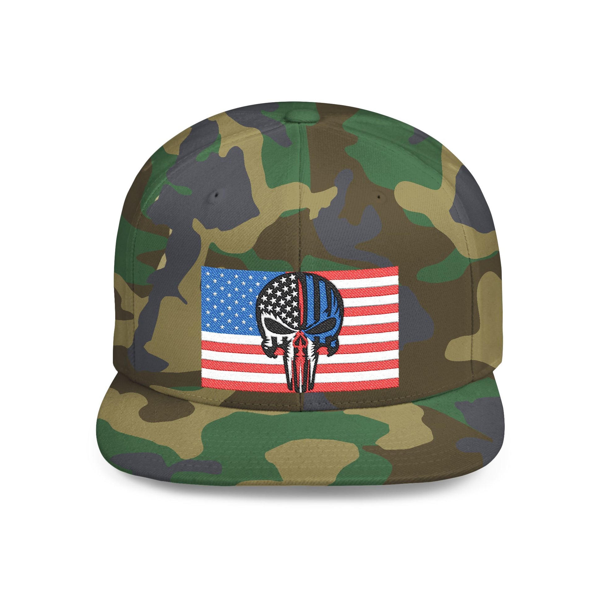 Patriotic Flat Bill Snapback Hat | Imagination Print