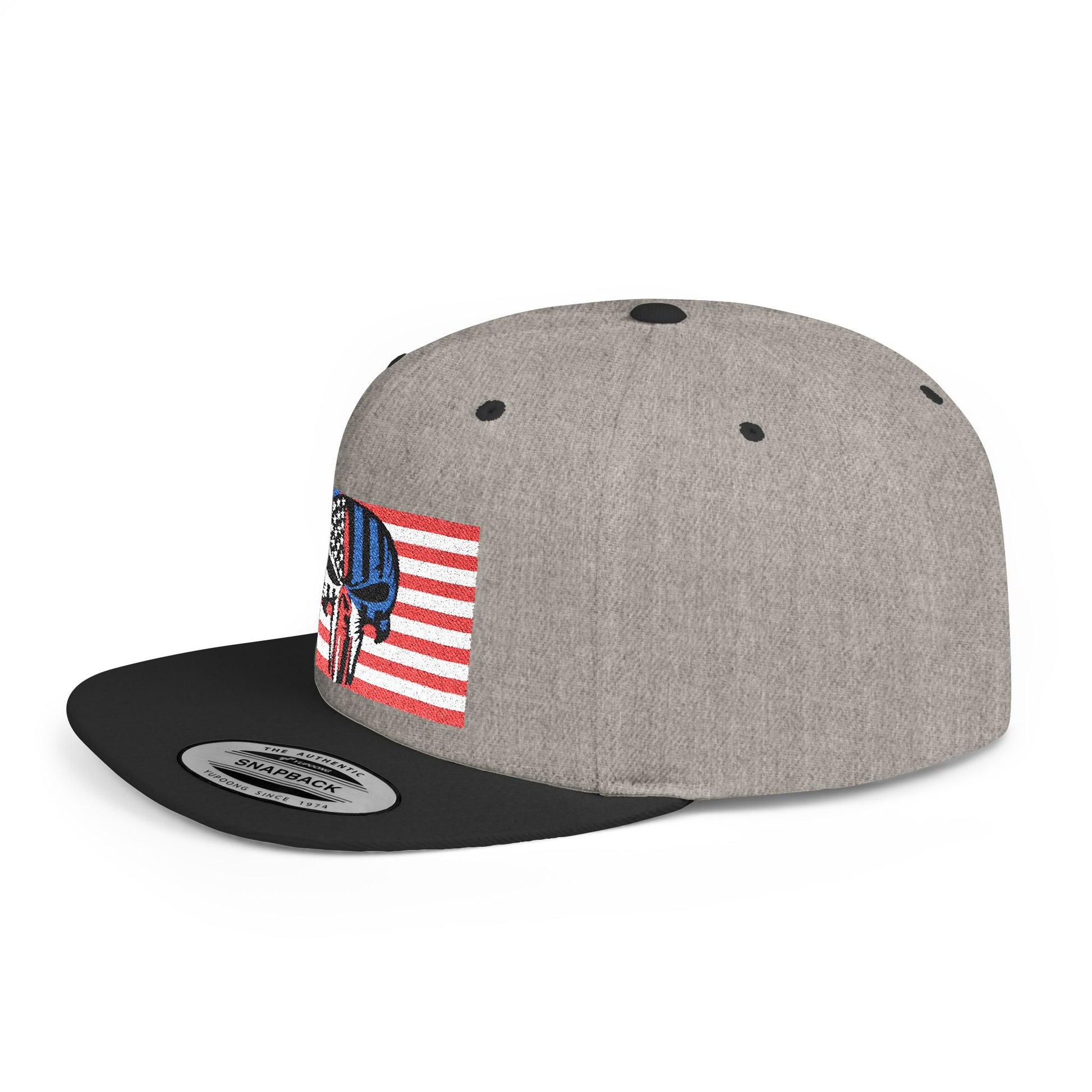 Patriotic Flat Bill Snapback Hat | Stylish, Gifts for Veterans - Imagination Print