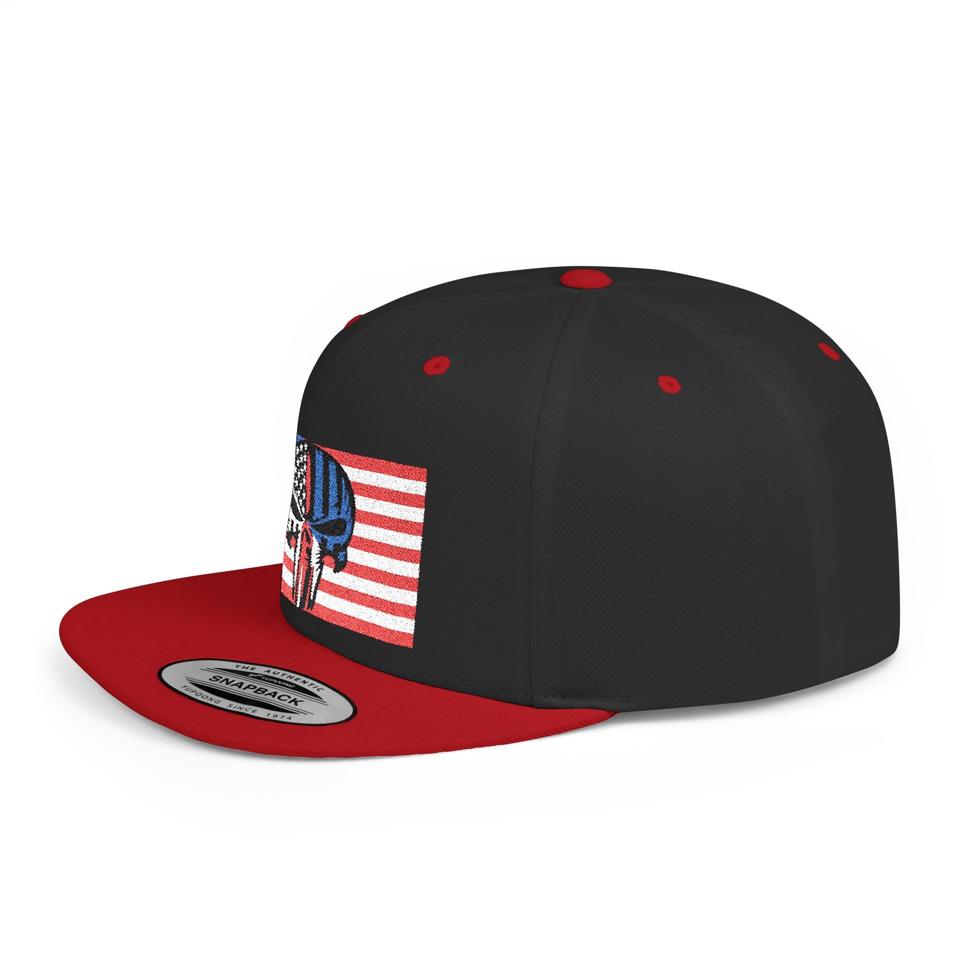 Patriotic Flat Bill Snapback Hat | Stylish, Gifts for Veterans - Imagination Print