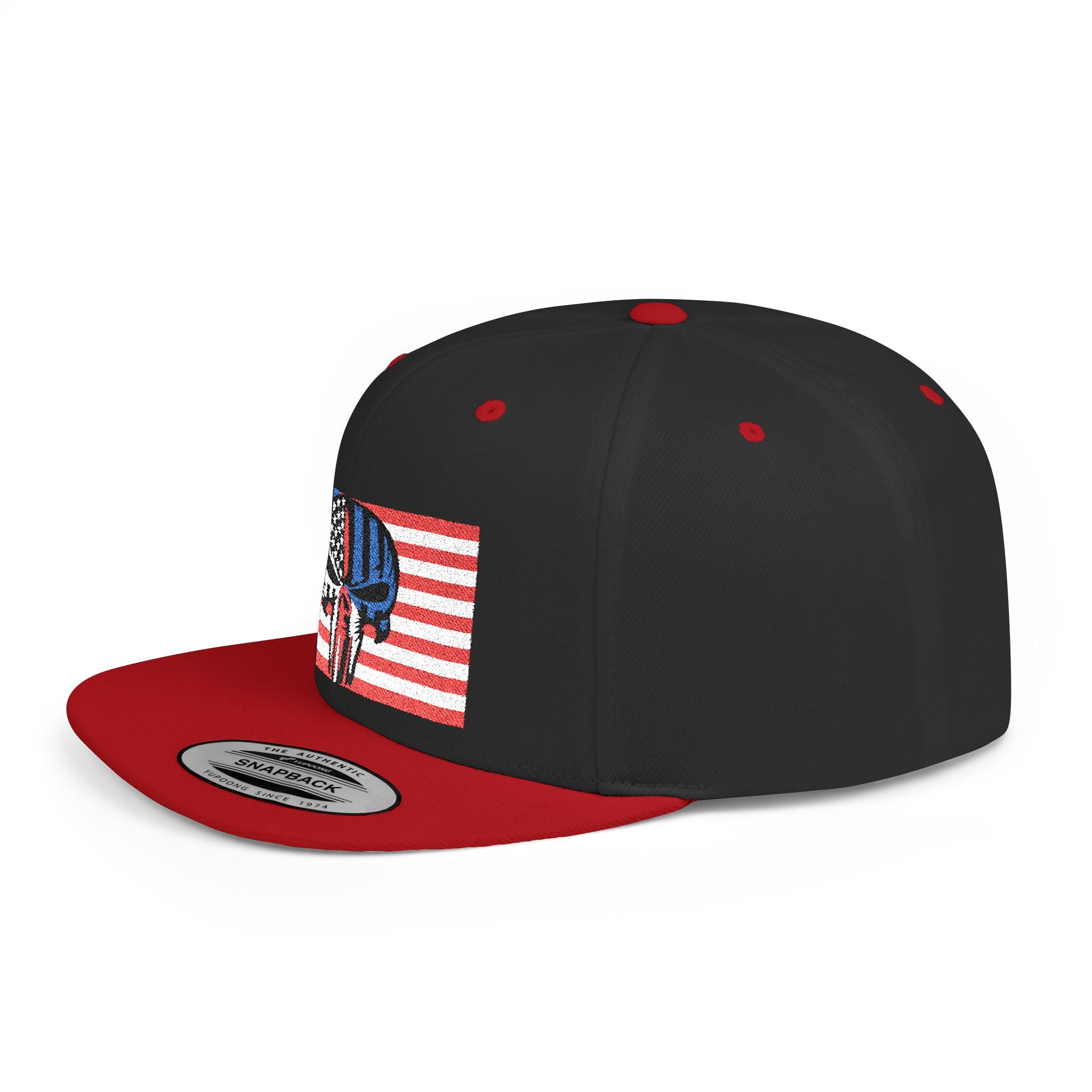 Patriotic Flat Bill Snapback Hat | Stylish, Gifts for Veterans - Imagination Print