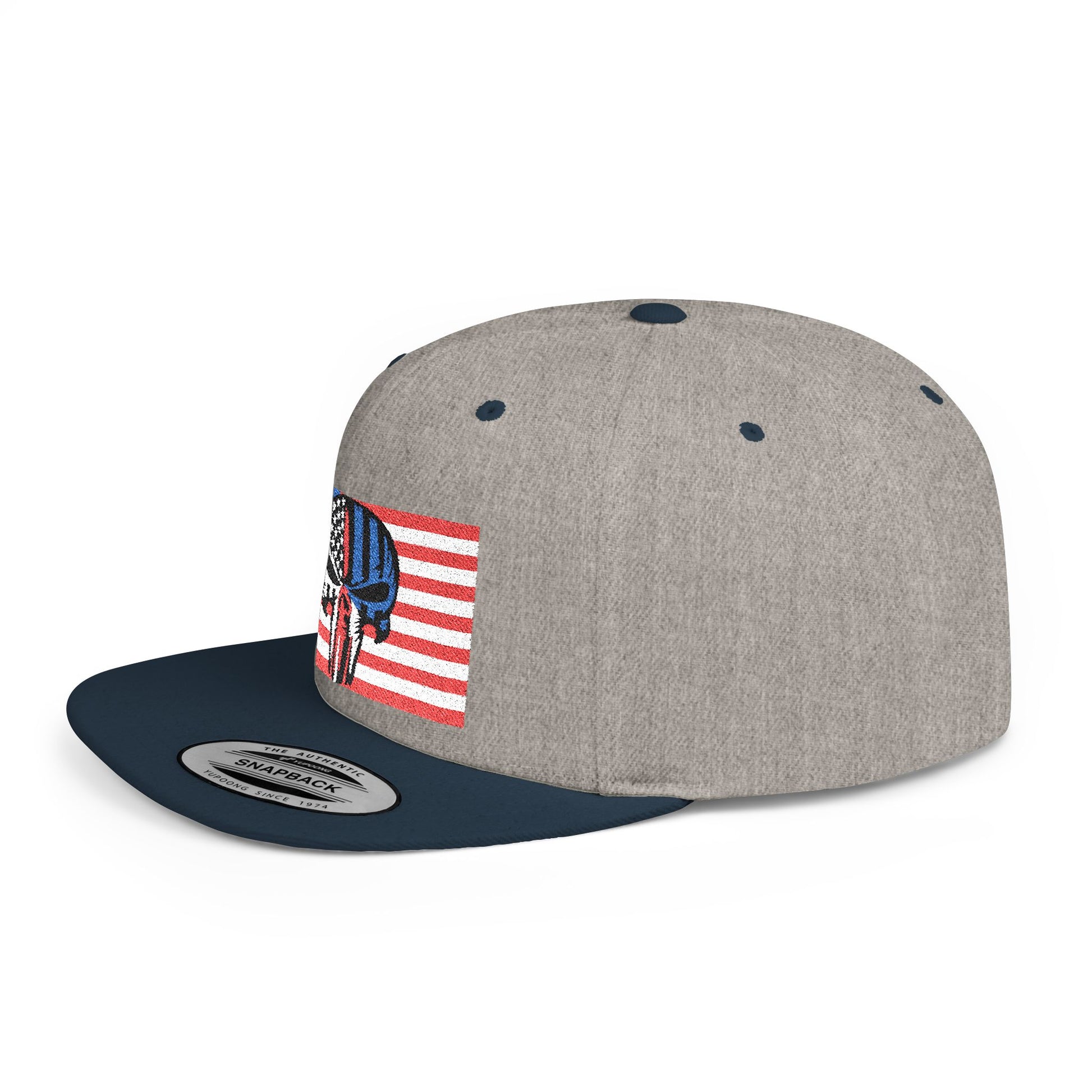 Patriotic Flat Bill Snapback Hat | Stylish, Gifts for Veterans - Imagination Print