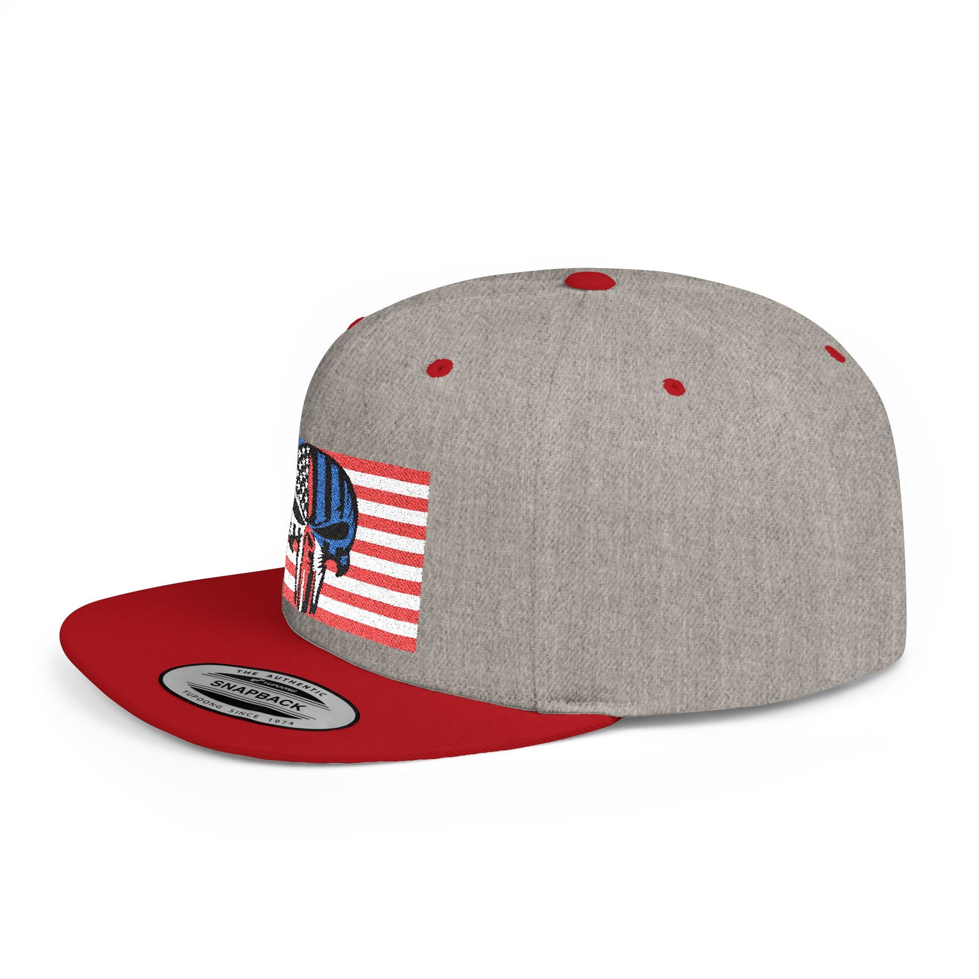 Patriotic Flat Bill Snapback Hat | Stylish, Gifts for Veterans - Imagination Print