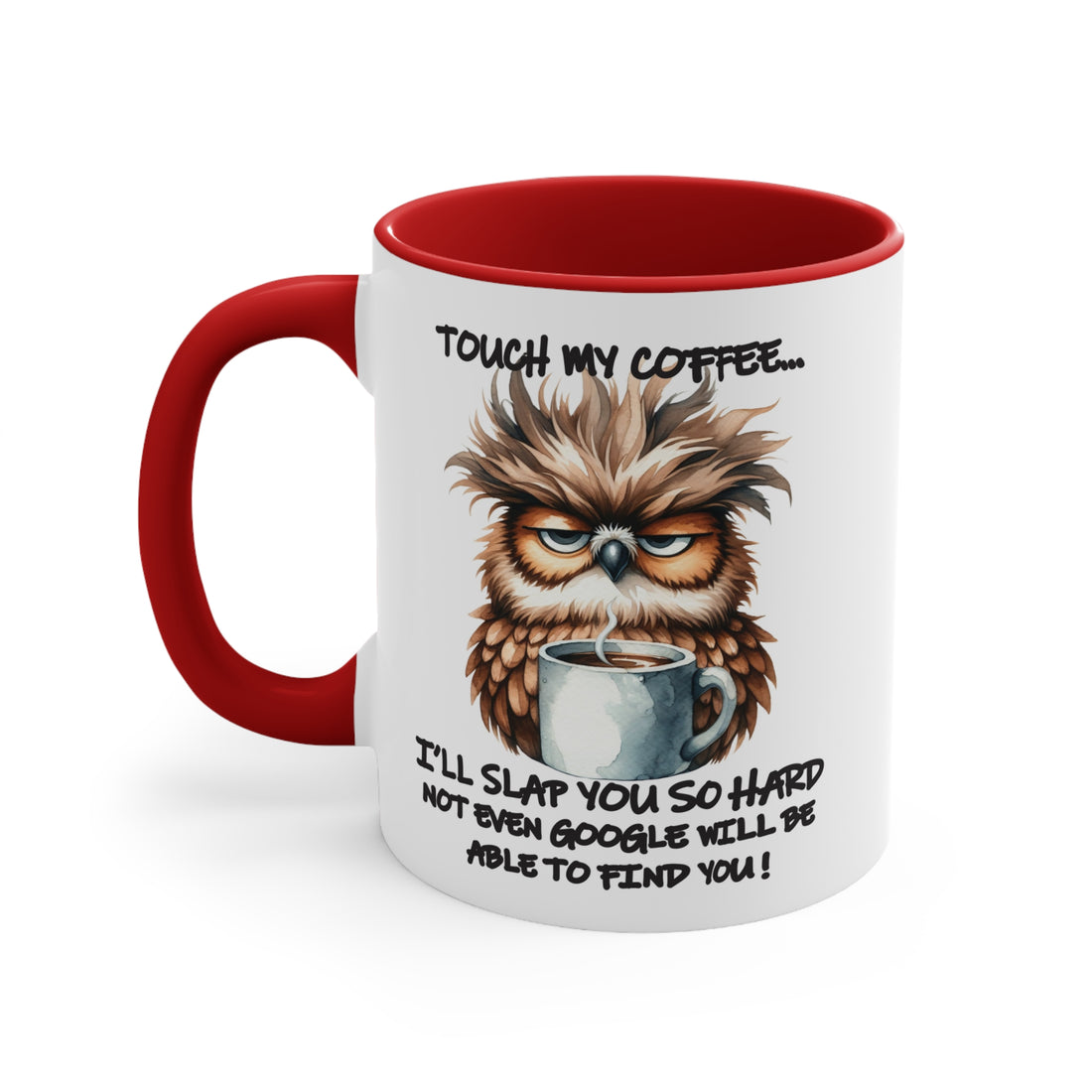 Hilarious Coffee Mug, Funny Owl Mug, Gift for Coffee Lovers, Unique Tea Cup, Quirky Kitchen Decor - Imagination Print