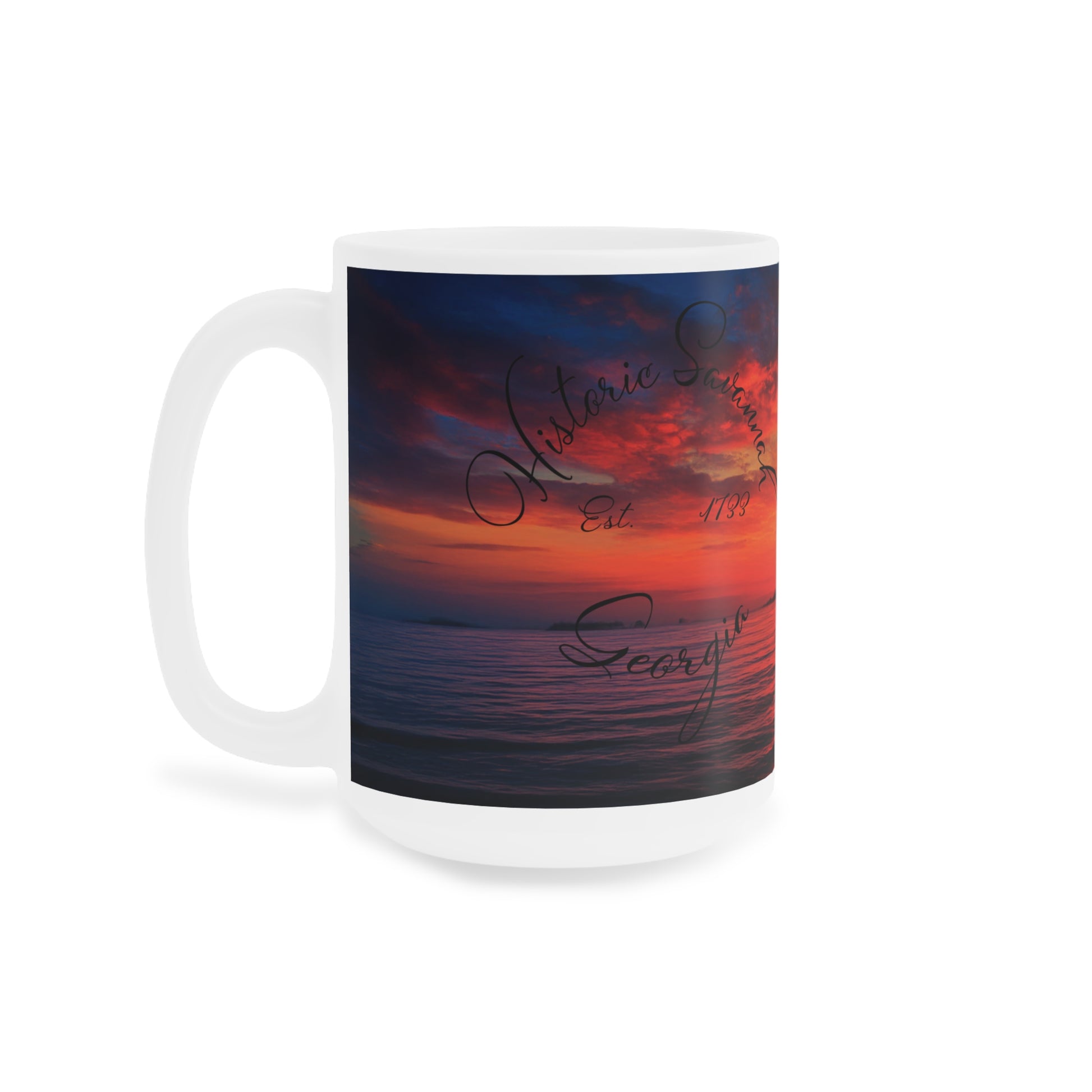 Historic Savannah Shrimp Boat Mug, Collectible Souvenir Mug