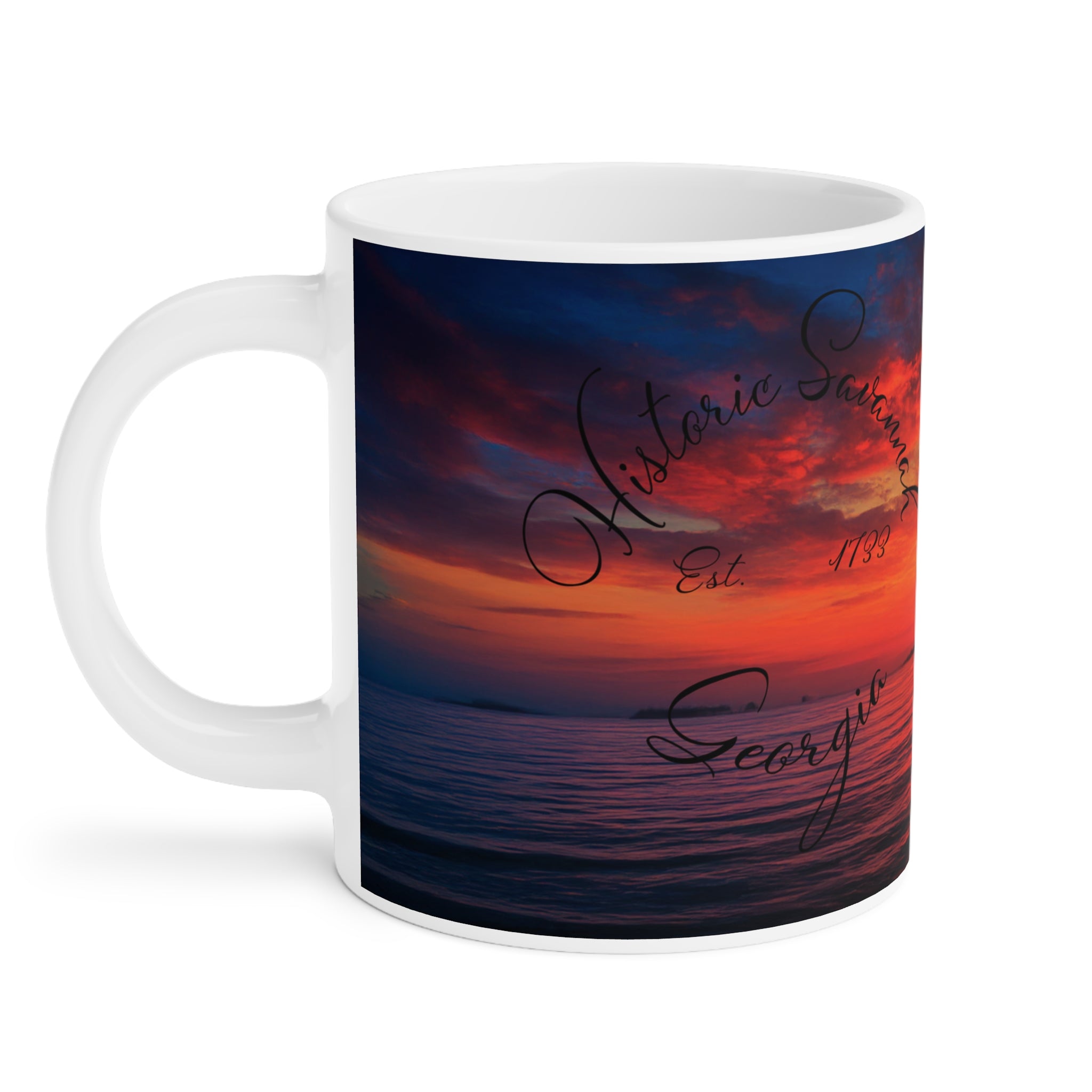 Historic Savannah Shrimp Boat Mug, Collectible Souvenir Mug