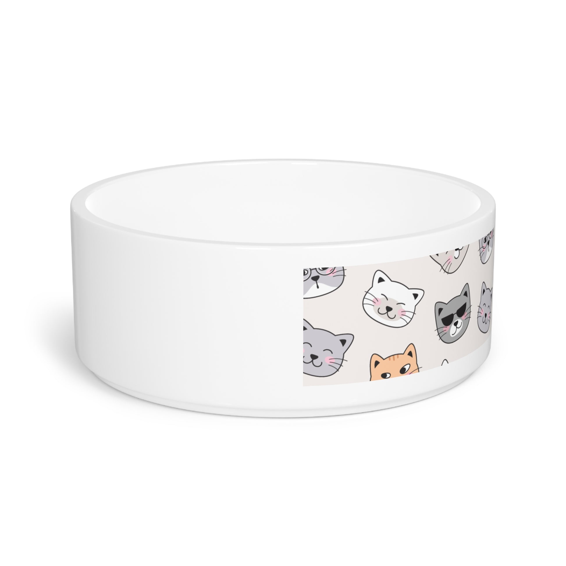 Cute Cat Themed Pet Bowl , Ceramic Pet Dish, Cat Lover Gift, Pet Supplies, Funny Pet Bowl, Whimsical Cat Decor - Imagination Print
