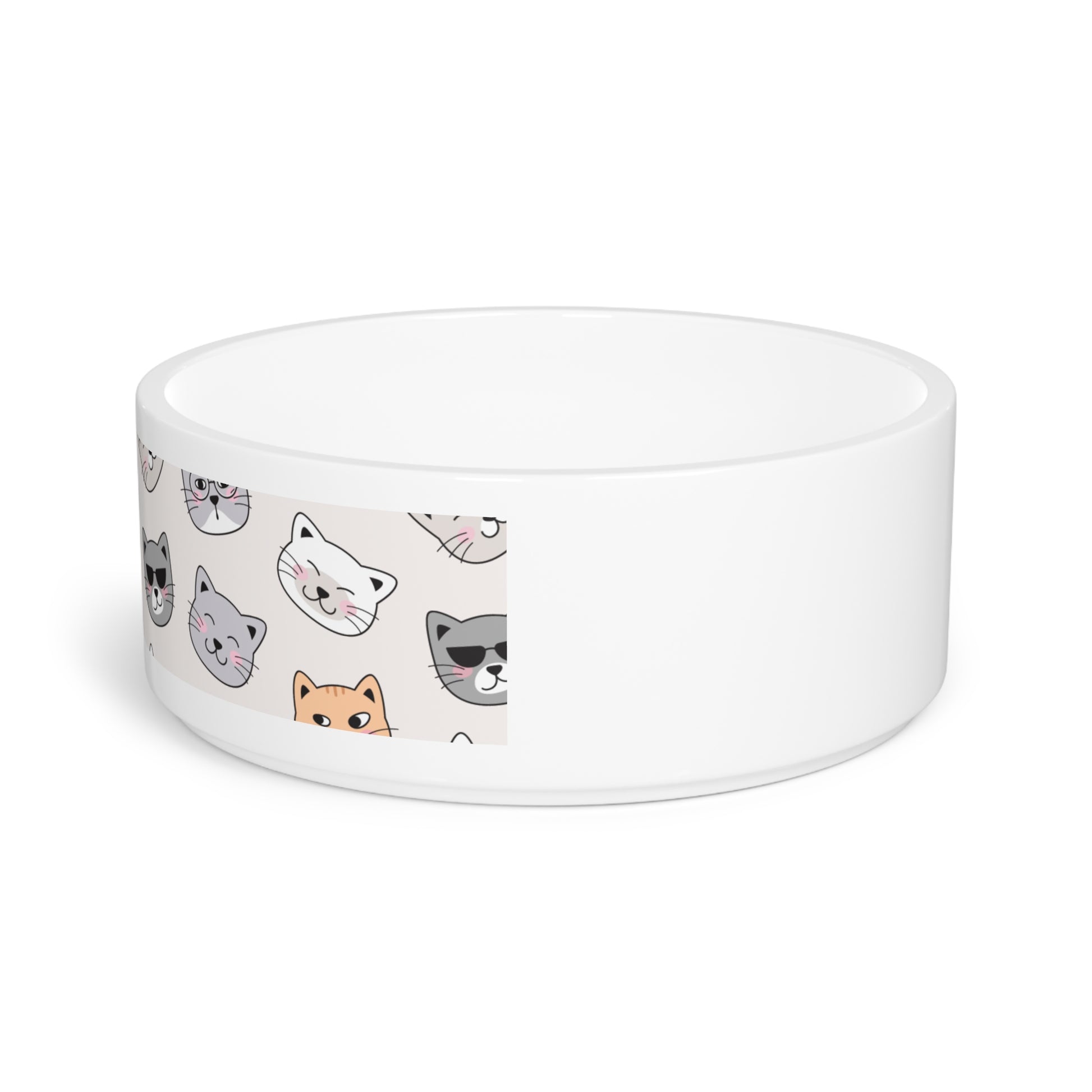 Cute Cat Themed Pet Bowl , Ceramic Pet Dish, Cat Lover Gift, Pet Supplies, Funny Pet Bowl, Whimsical Cat Decor - Imagination Print