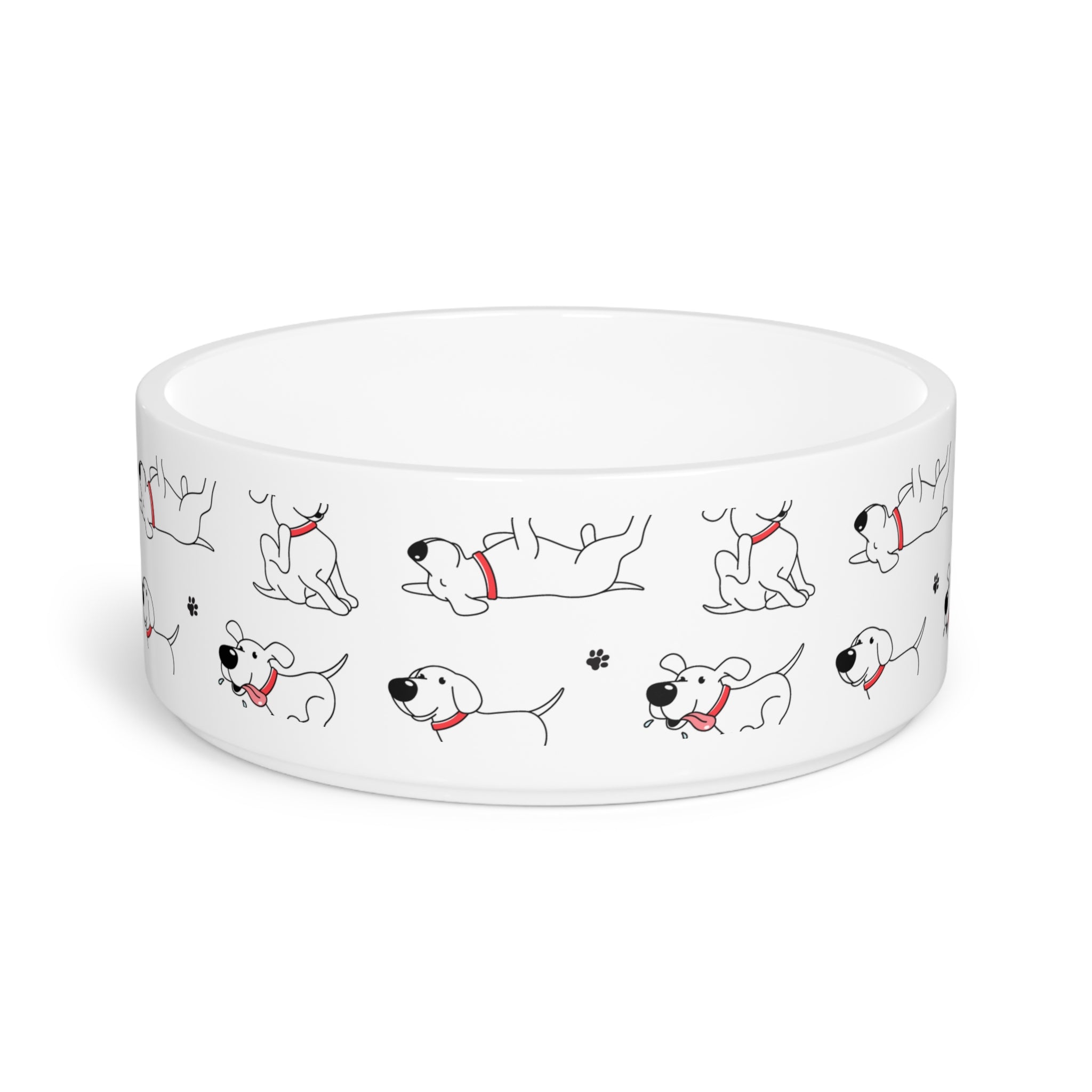Playful Pet Bowl with Dog Design - Imagination Print