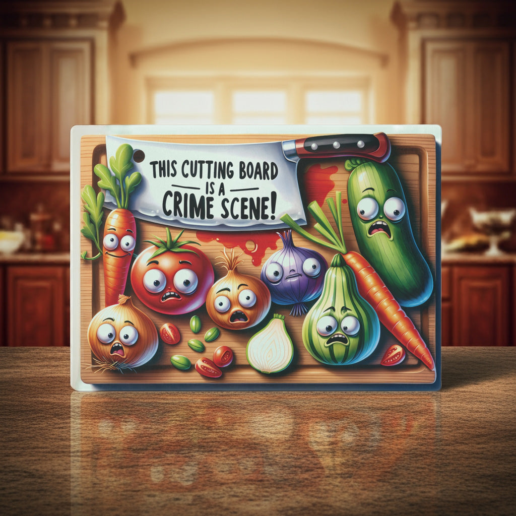 Funny Crime Scene Cutting Board